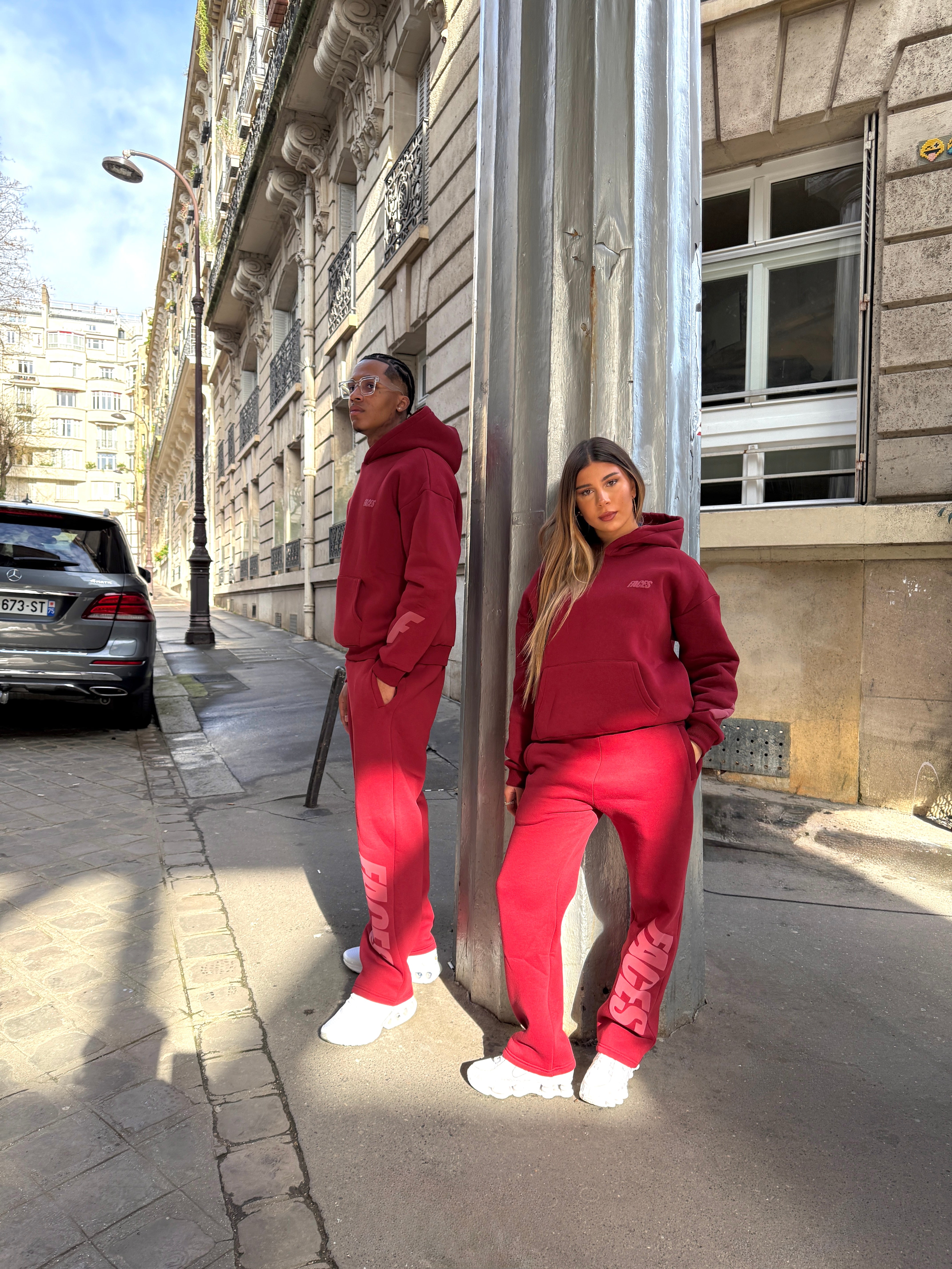 FACES CLOUDED PANTS | BORDEAUX