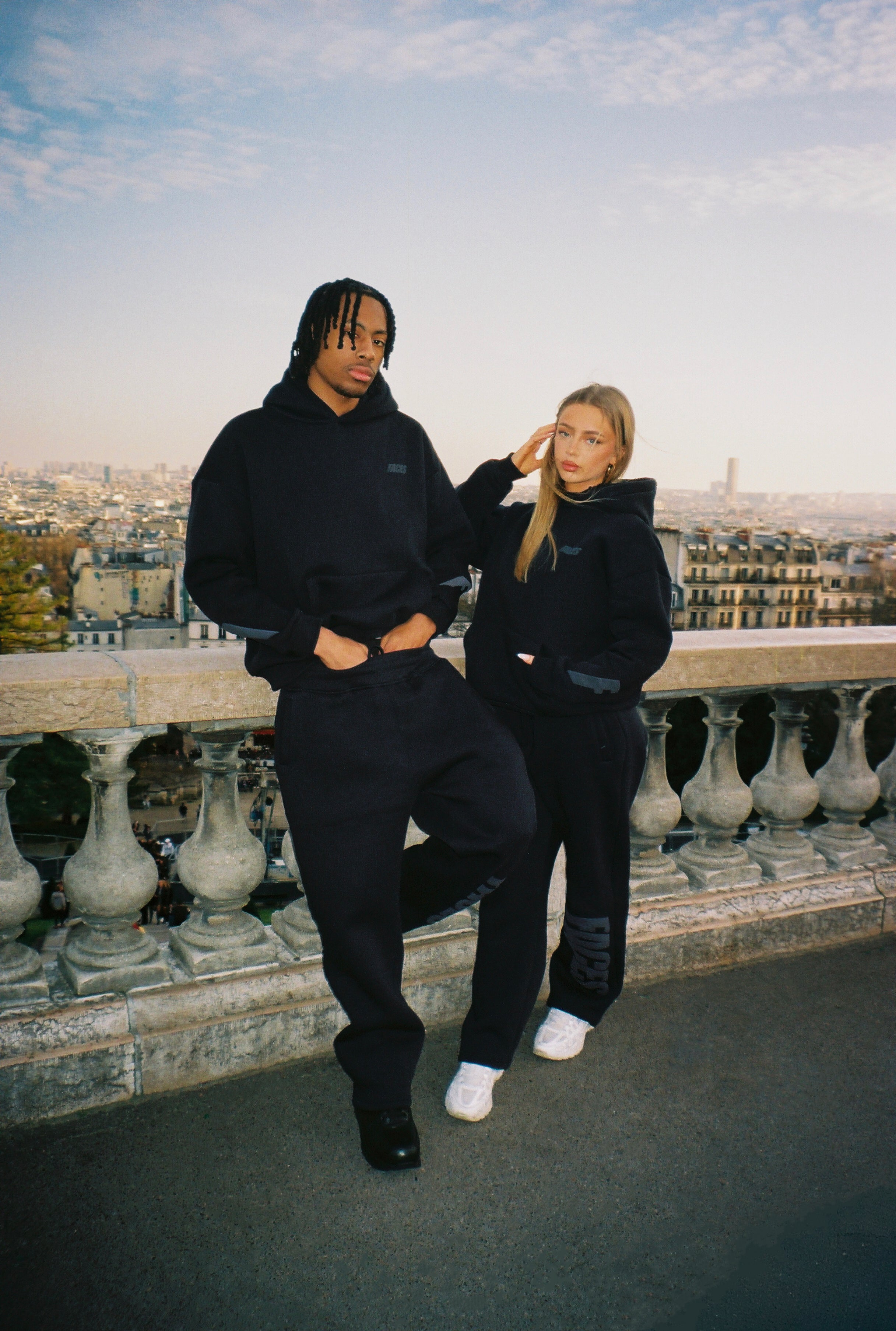 FACES CLOUDED PANTS | NAVY BLUE