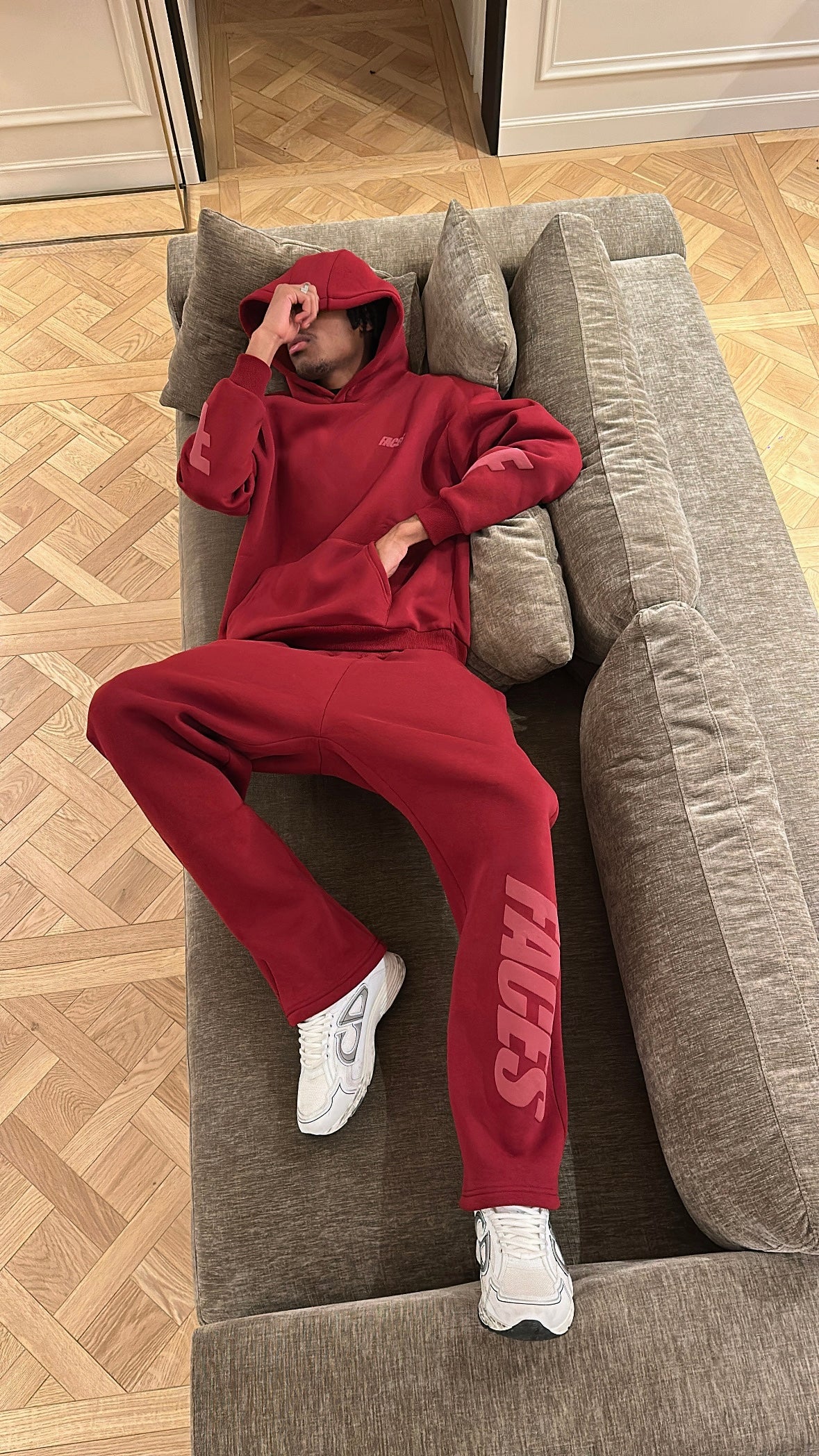 FACES CLOUDED PANTS | BORDEAUX