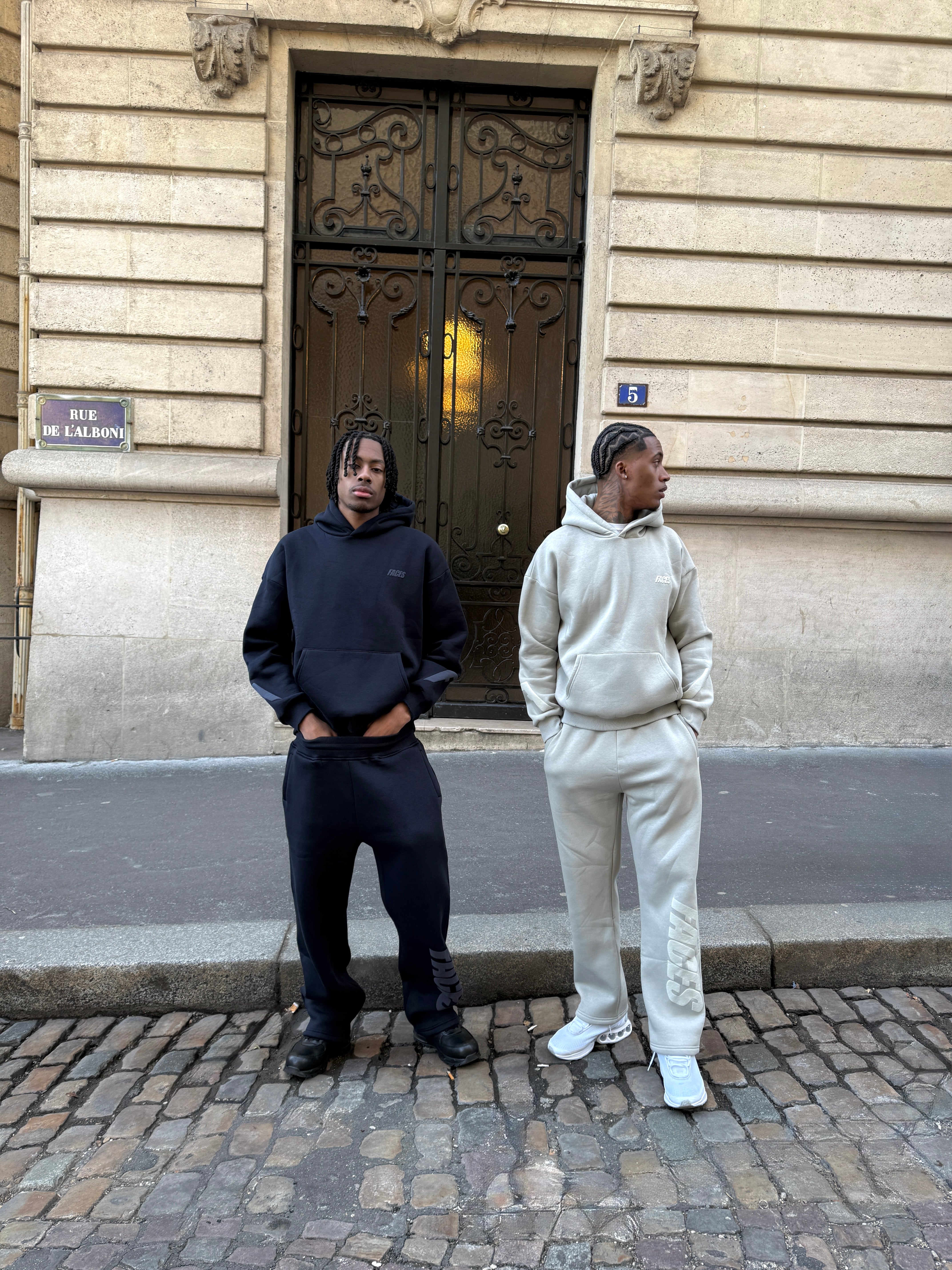 FACES CLOUDED HOODIE | FROSTED GREEN