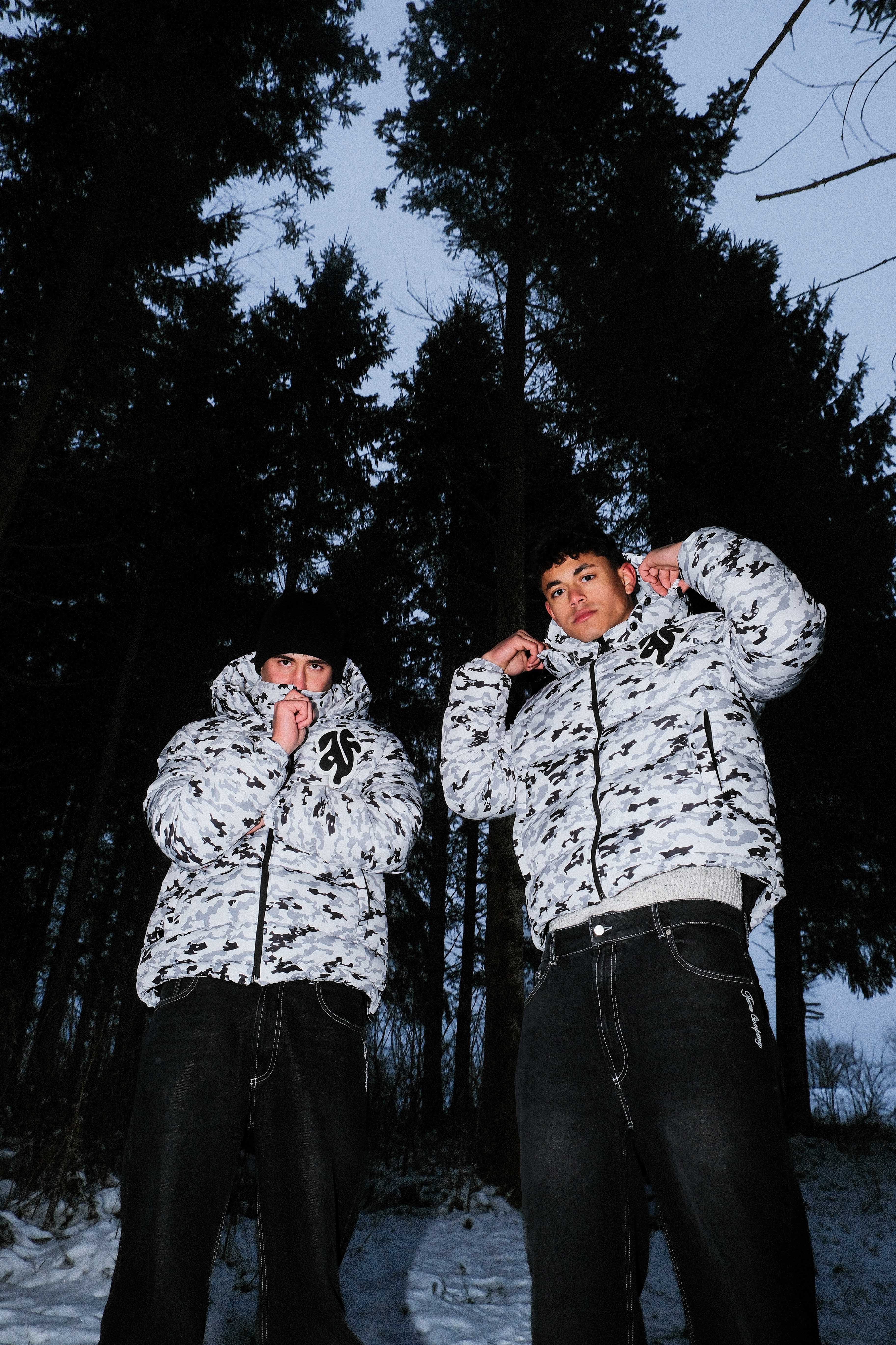 FACES CAMOUFLAGE PUFFERJACKET I SNOW CAMO