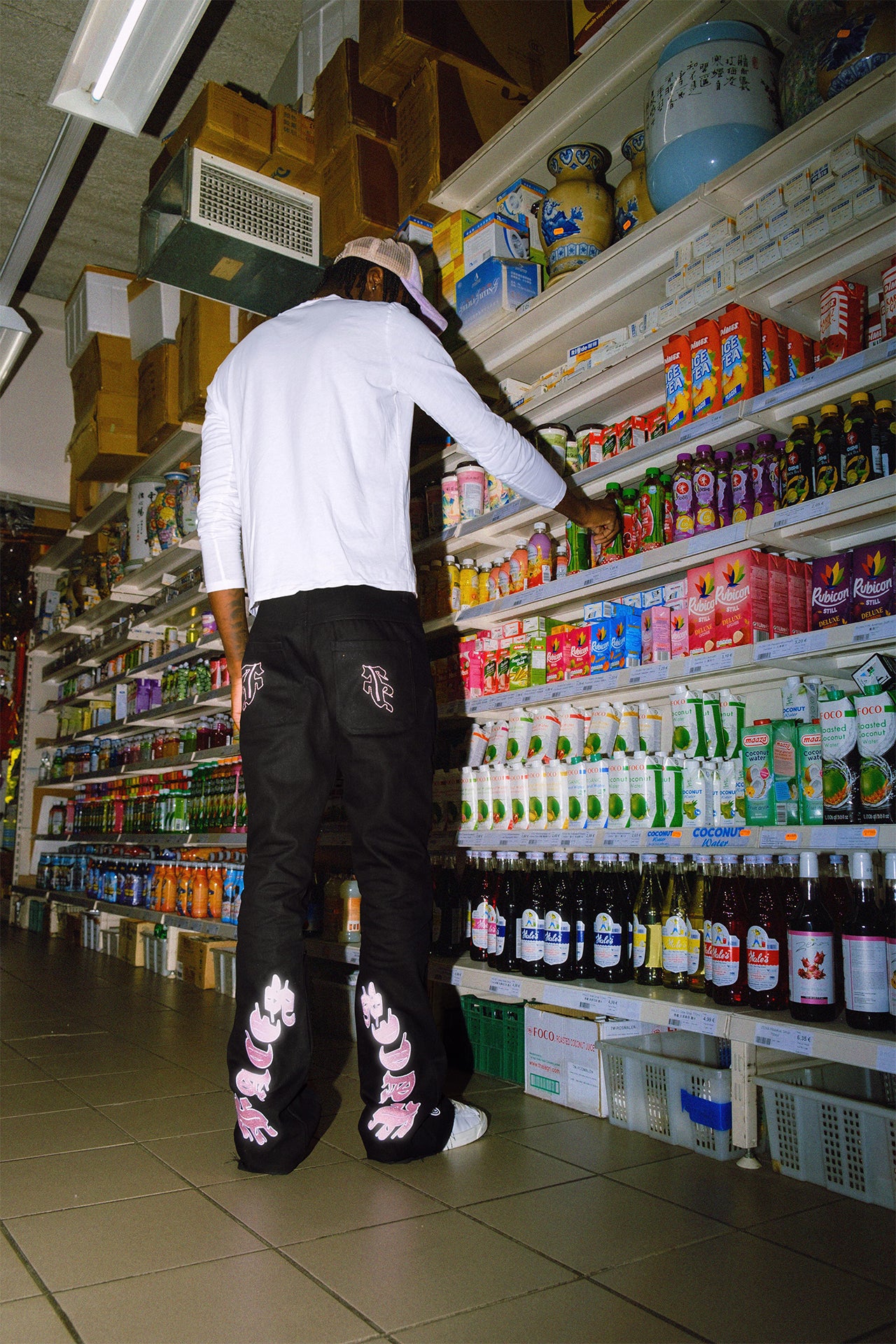 FACES CLASSIC JEANS | BLACK/PINK