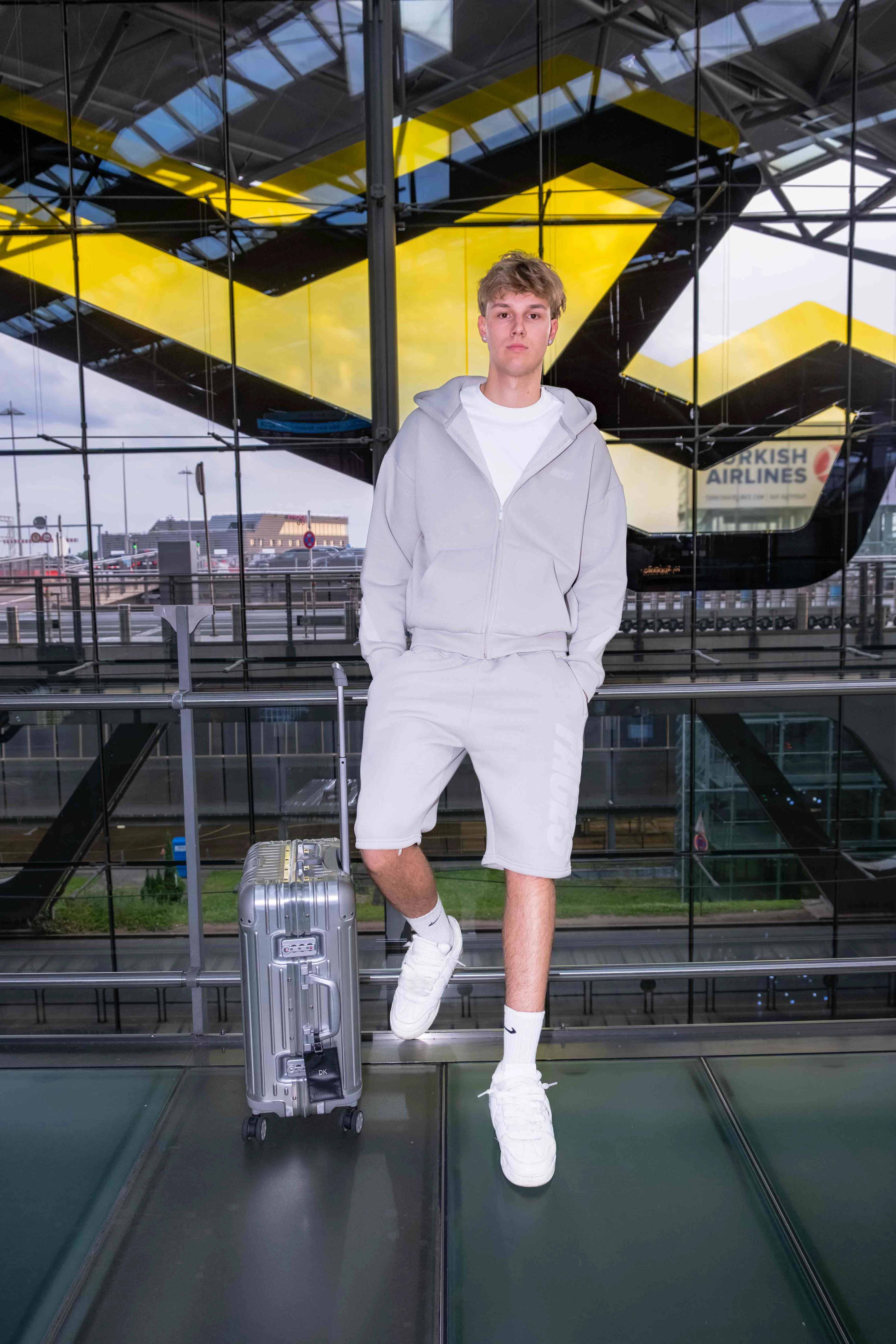 FACES CLOUDED ZIPPER | FROSTED GREEN