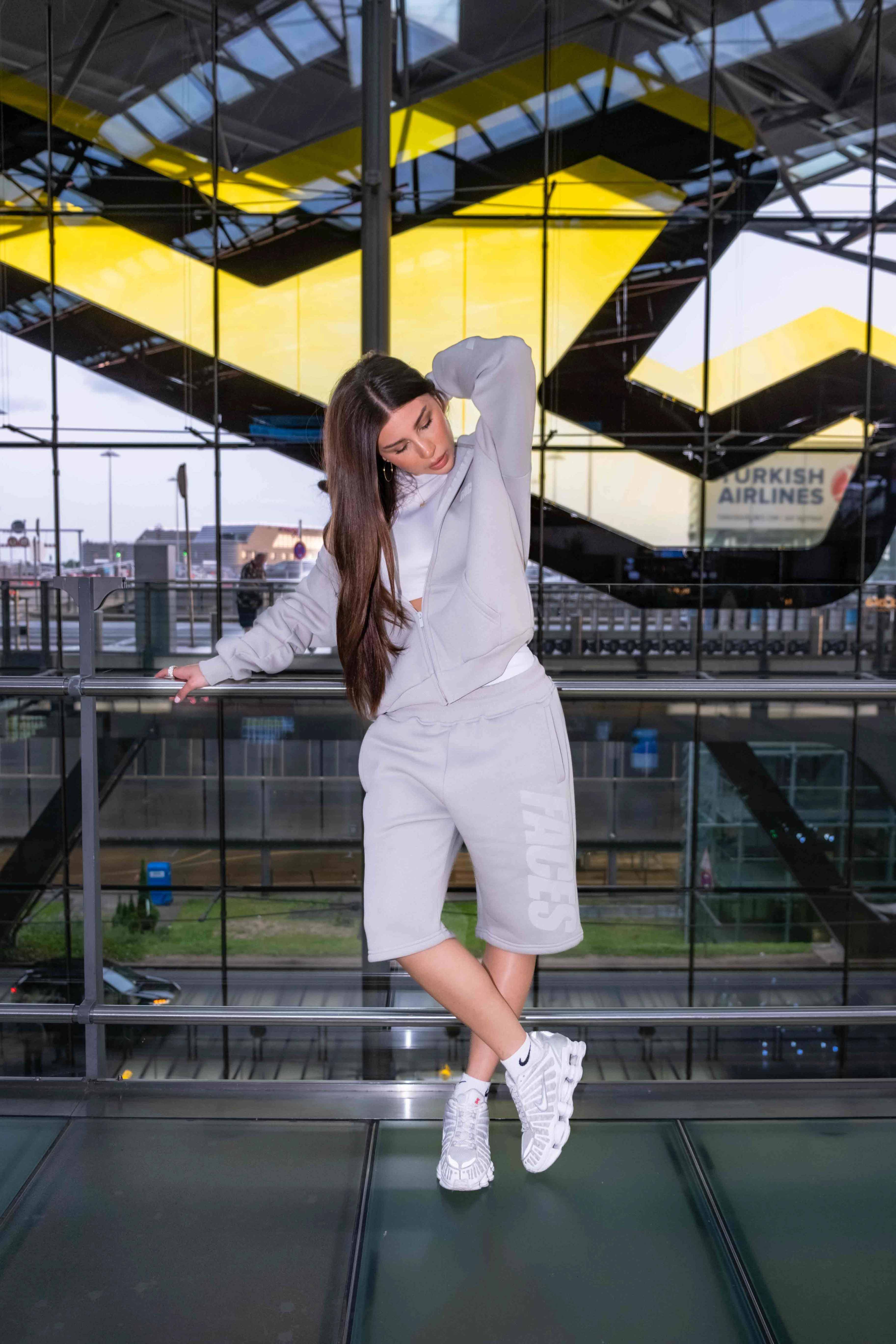 FACES CLOUDED ZIPPER | FROSTED GREEN