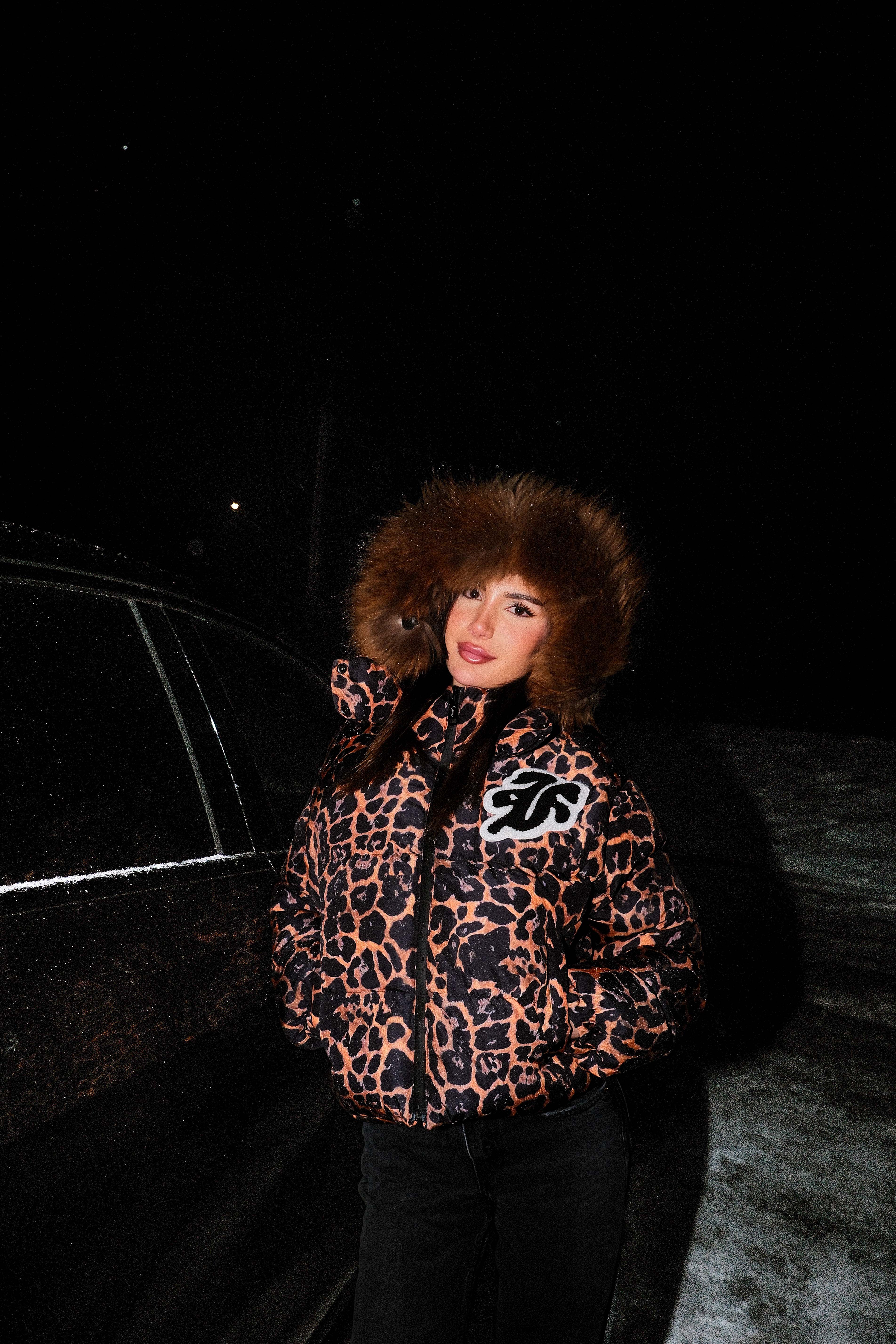 FACES LEOPARD WOMEN PUFFERJACKET