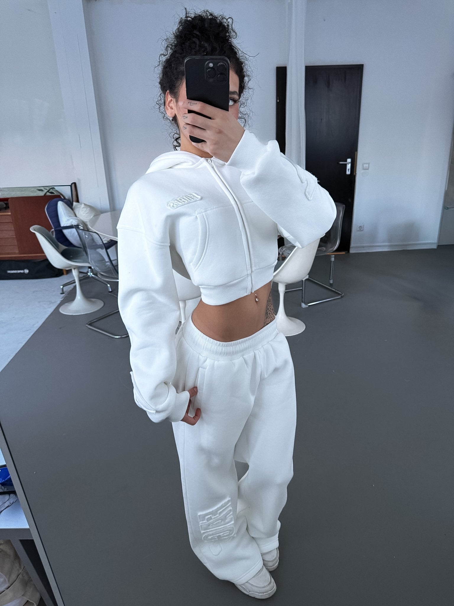 FACES CLOUDED™ WOMEN ZIPPER I SNOW WHITE