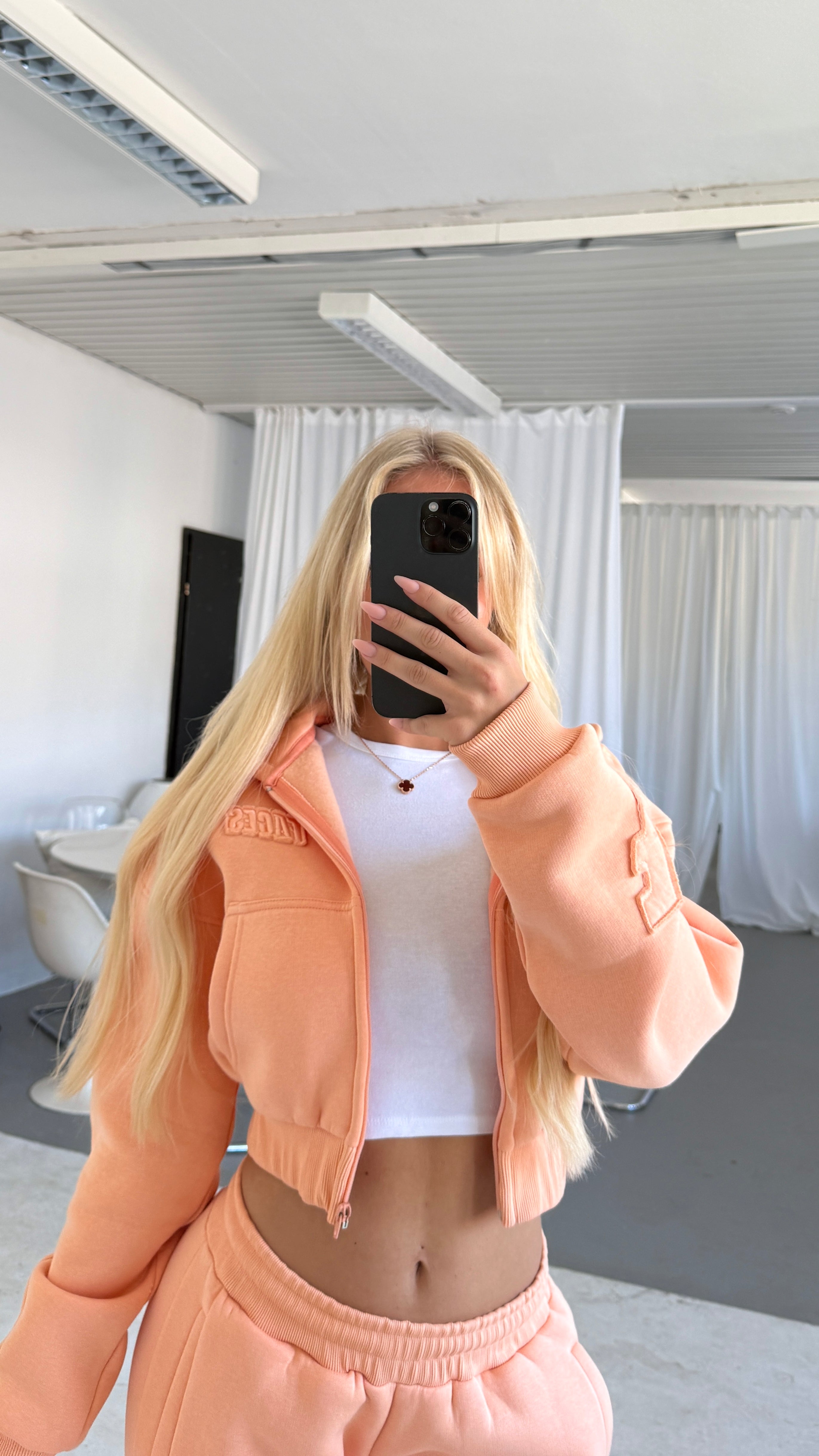 FACES CLOUDED™ WOMEN ZIPPER I MIAMI PEACH