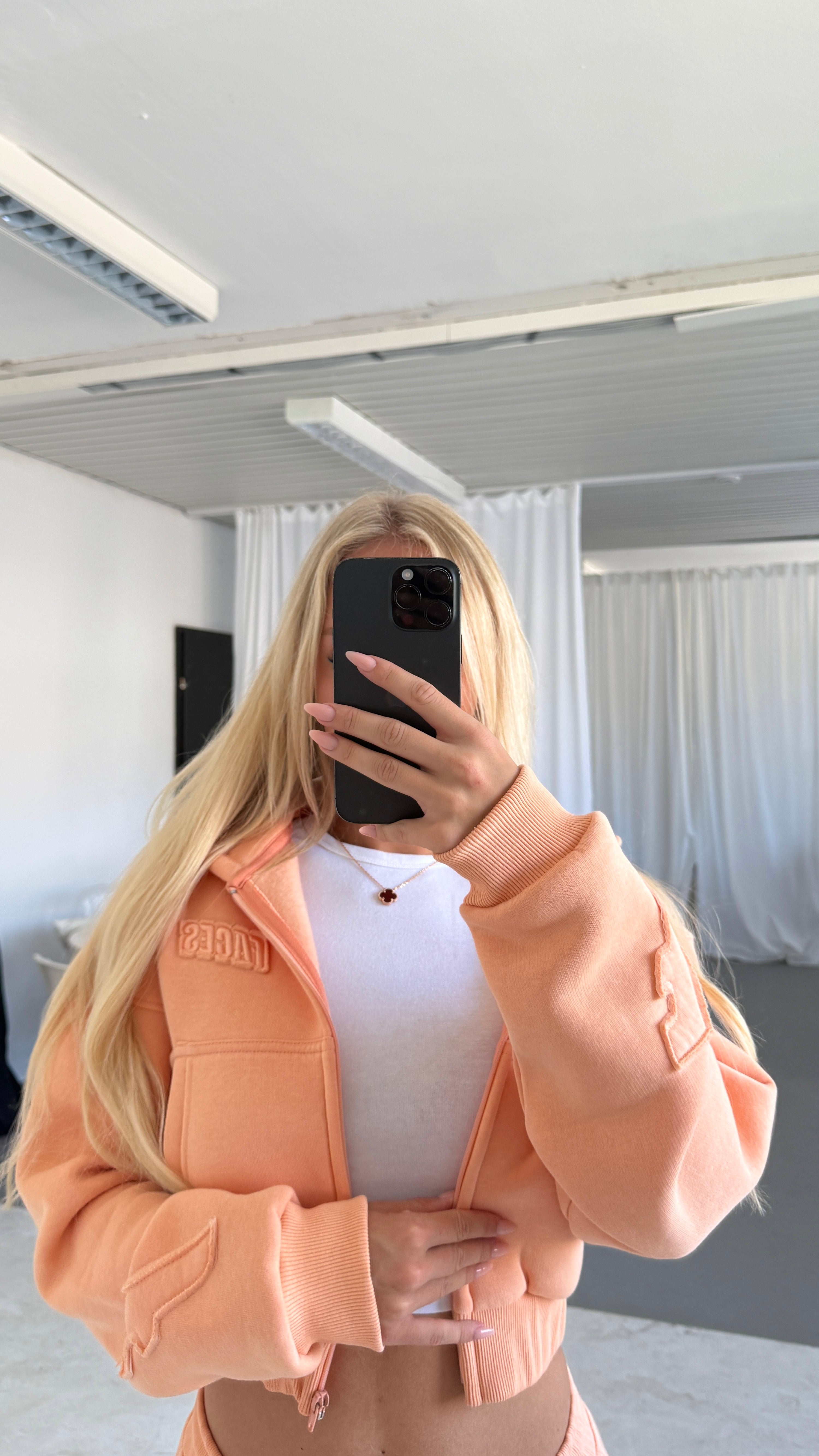 FACES CLOUDED™ WOMEN ZIPPER I MIAMI PEACH