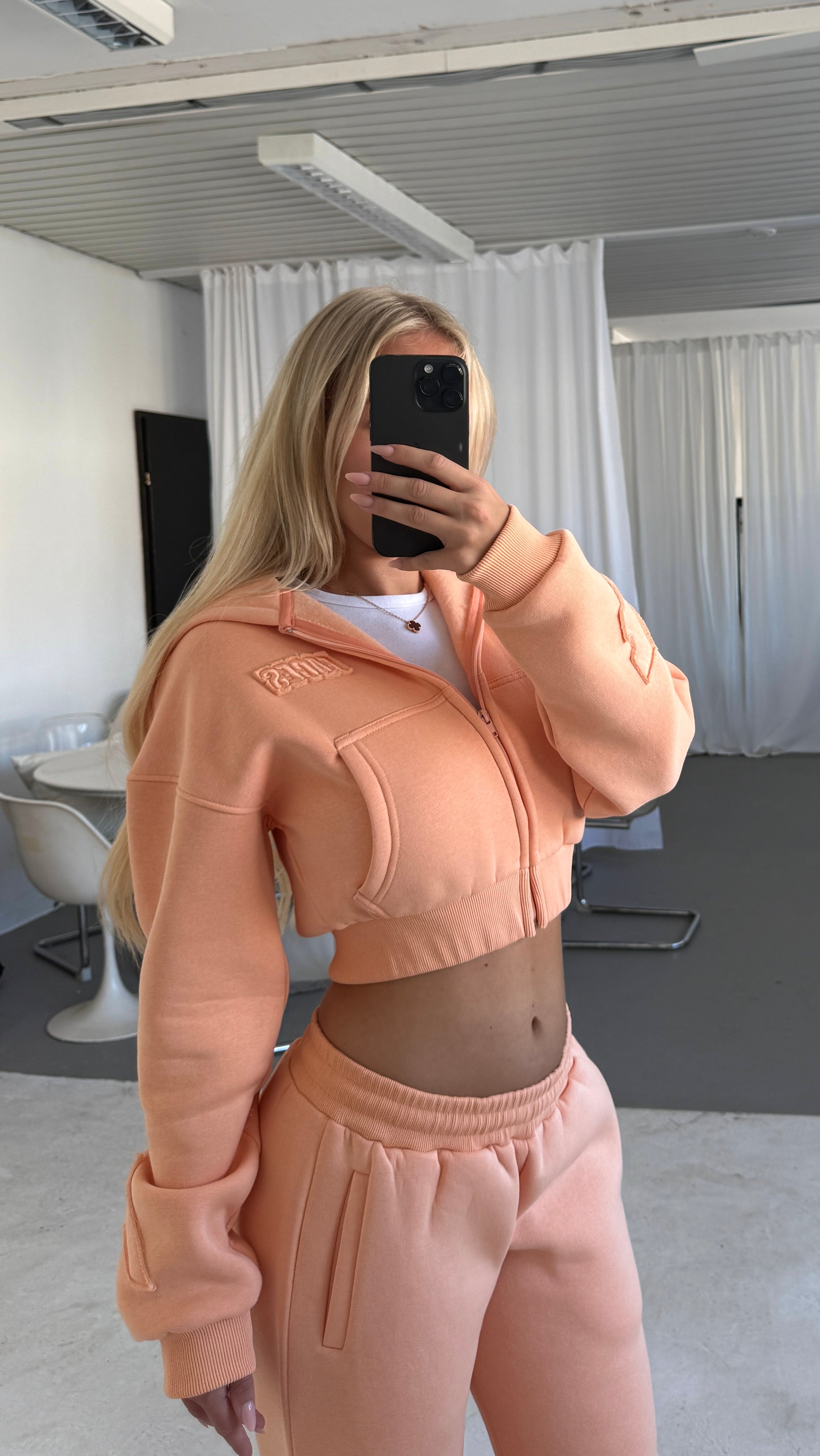 FACES CLOUDED™ WOMEN ZIPPER I MIAMI PEACH