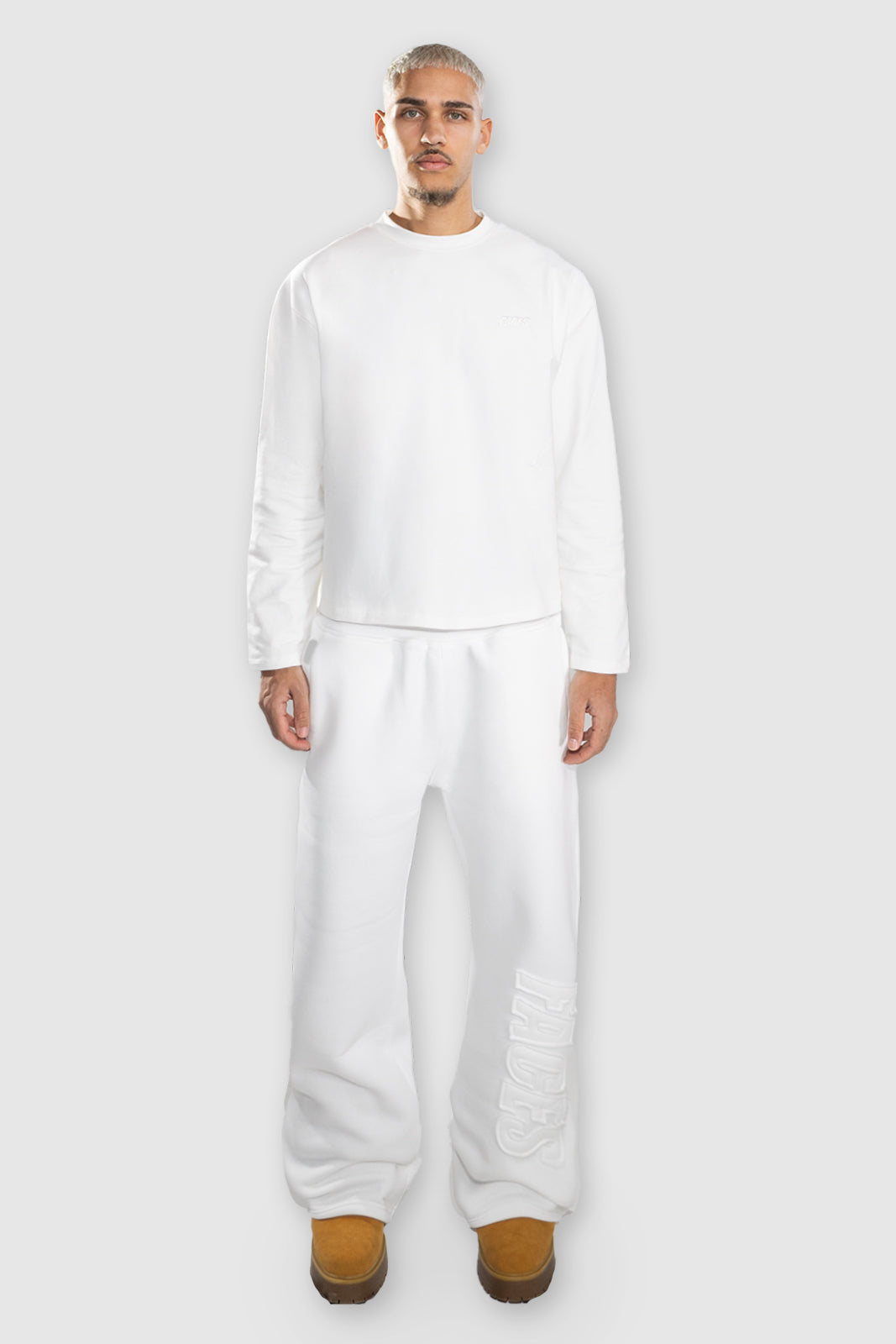 FACES CLOUDED™ LONGSLEEVE I SNOW WHITE