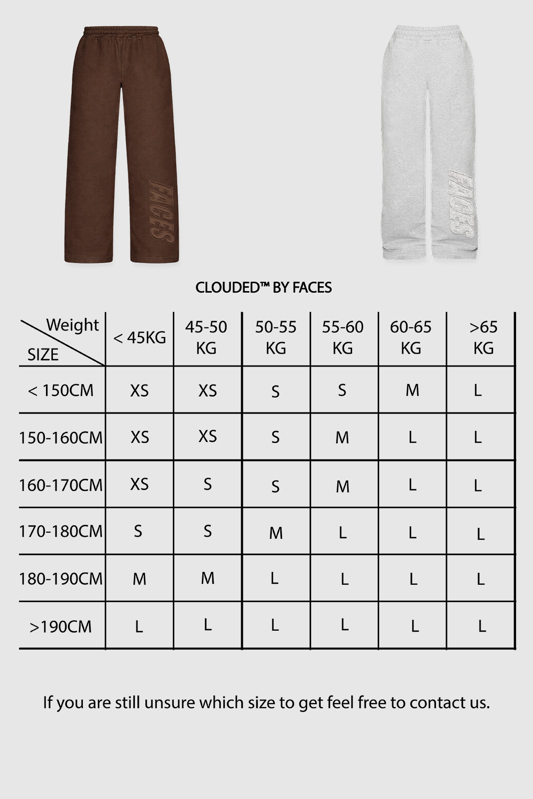 FACES CLOUDED WOMEN PANTS I SNOW WHITE