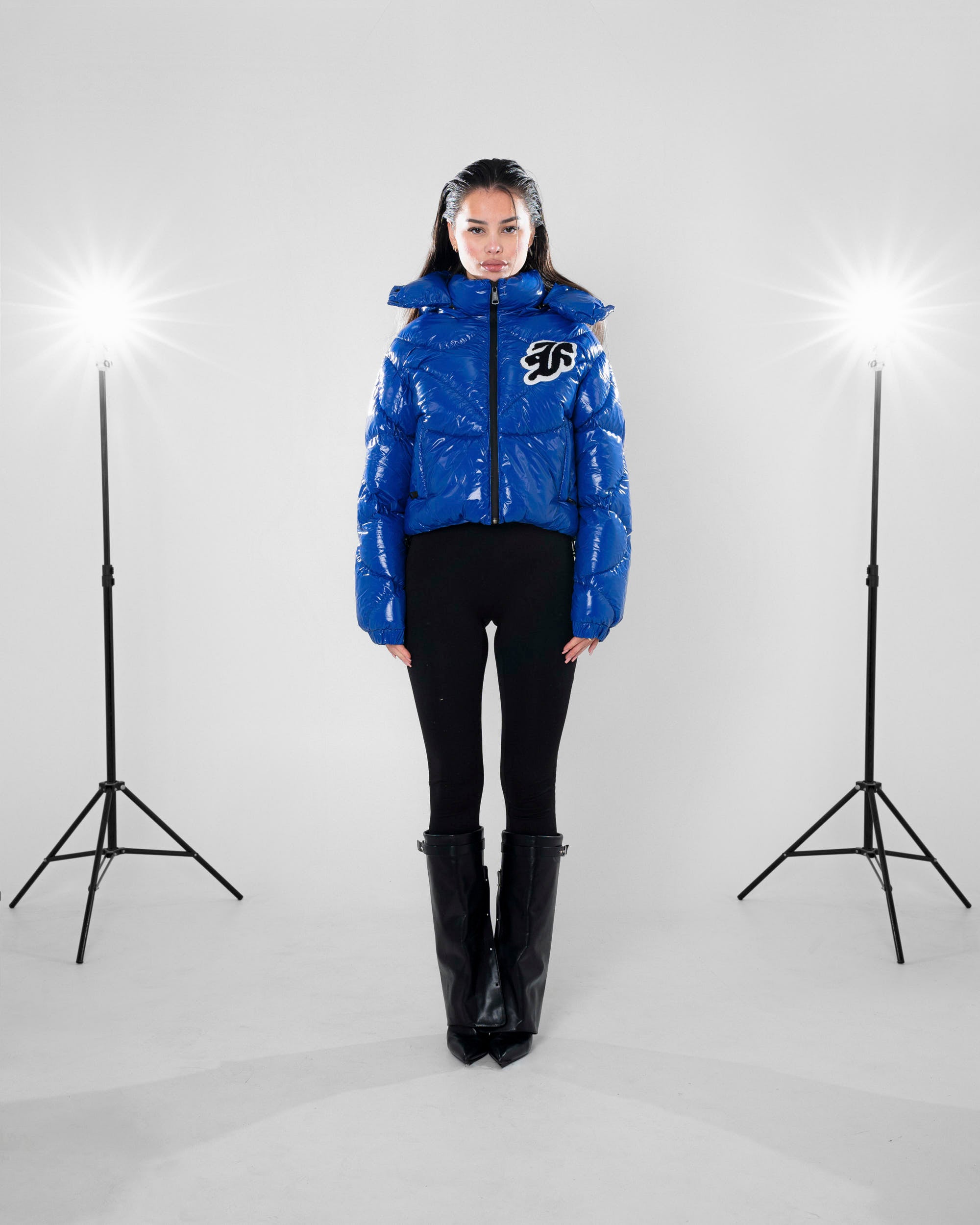 SPACESUIT WOMEN PUFFERJACKET - V3 | SHINY LAPIS