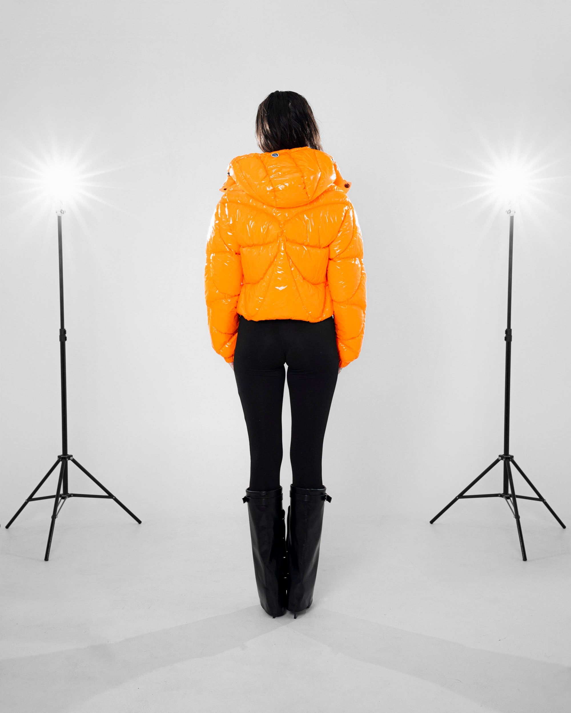 SPACESUIT WOMEN PUFFERJACKET - V3 | SHINY PUMPKIN