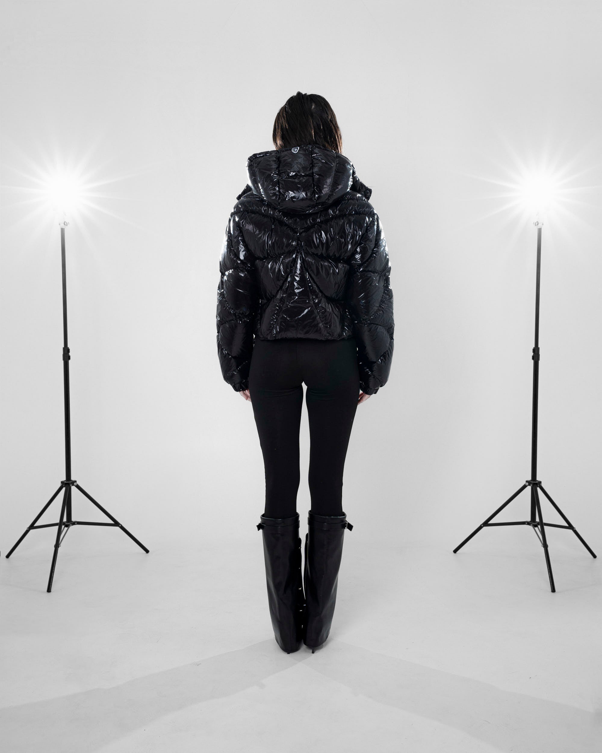 SPACESUIT WOMEN PUFFERJACKET - V3 | SHINY OBSIDIAN