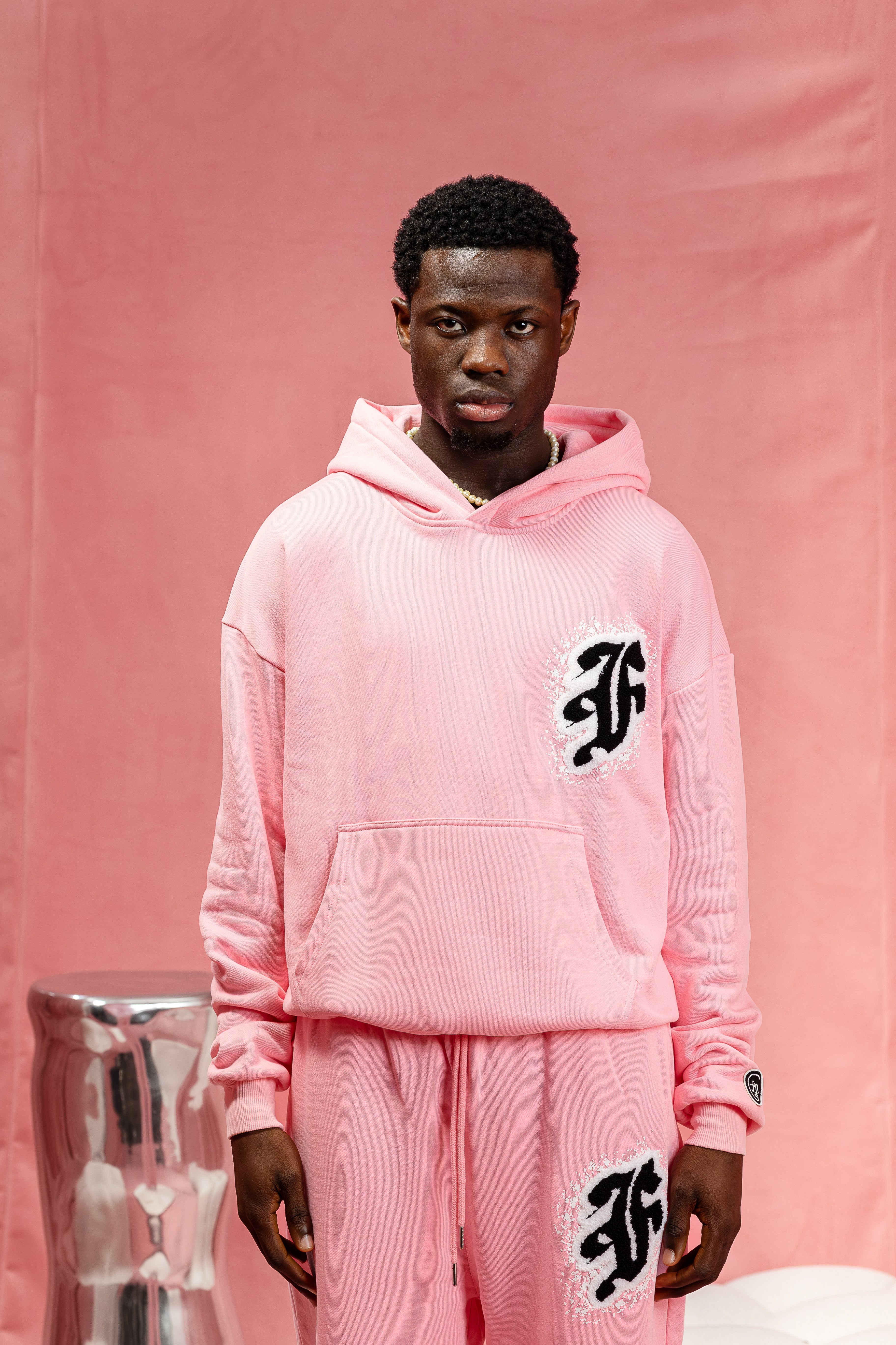 FACES F SPLASH HOODIE I BLUSH