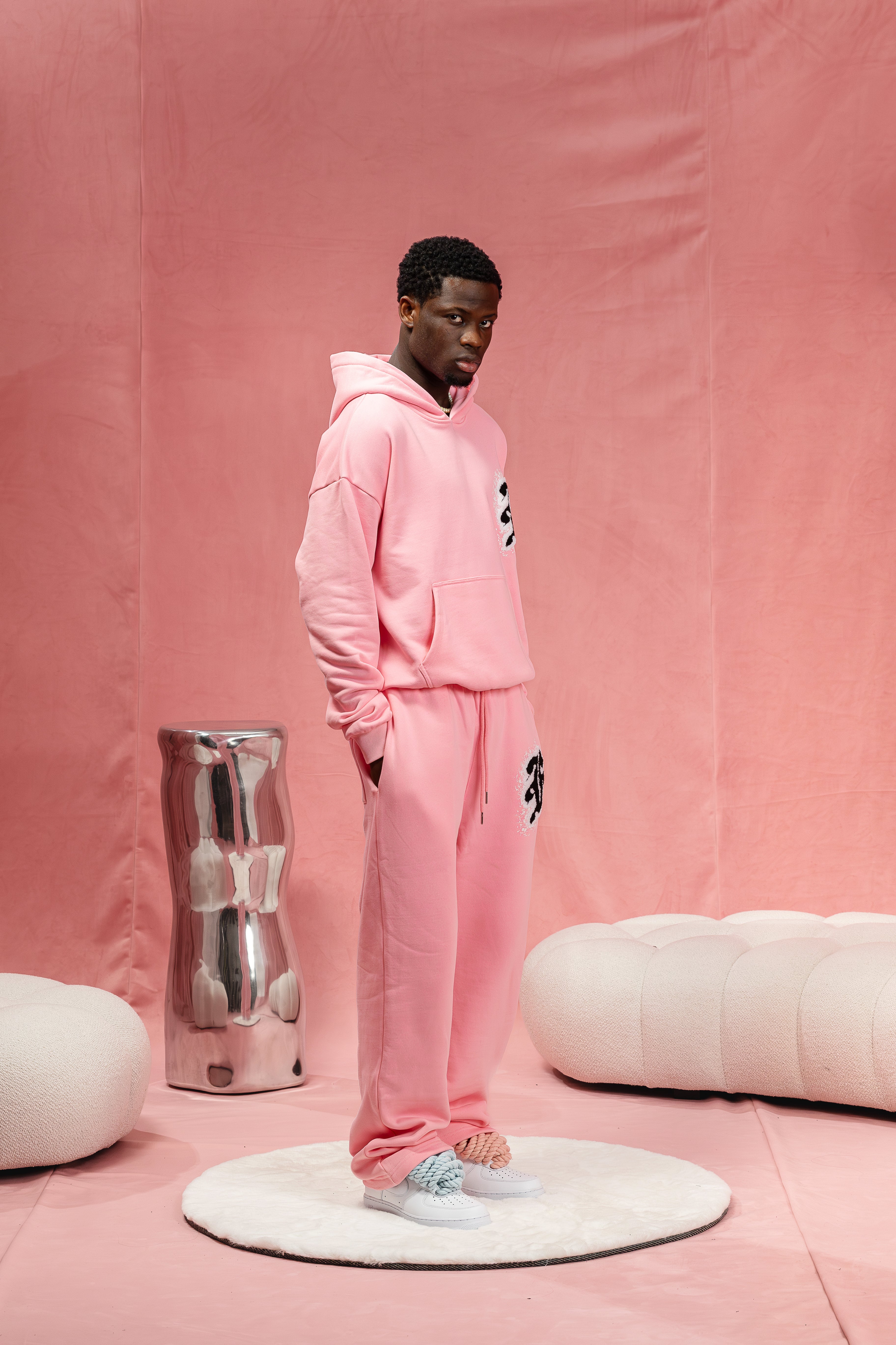 FACES F SPLASH HOODIE I BLUSH