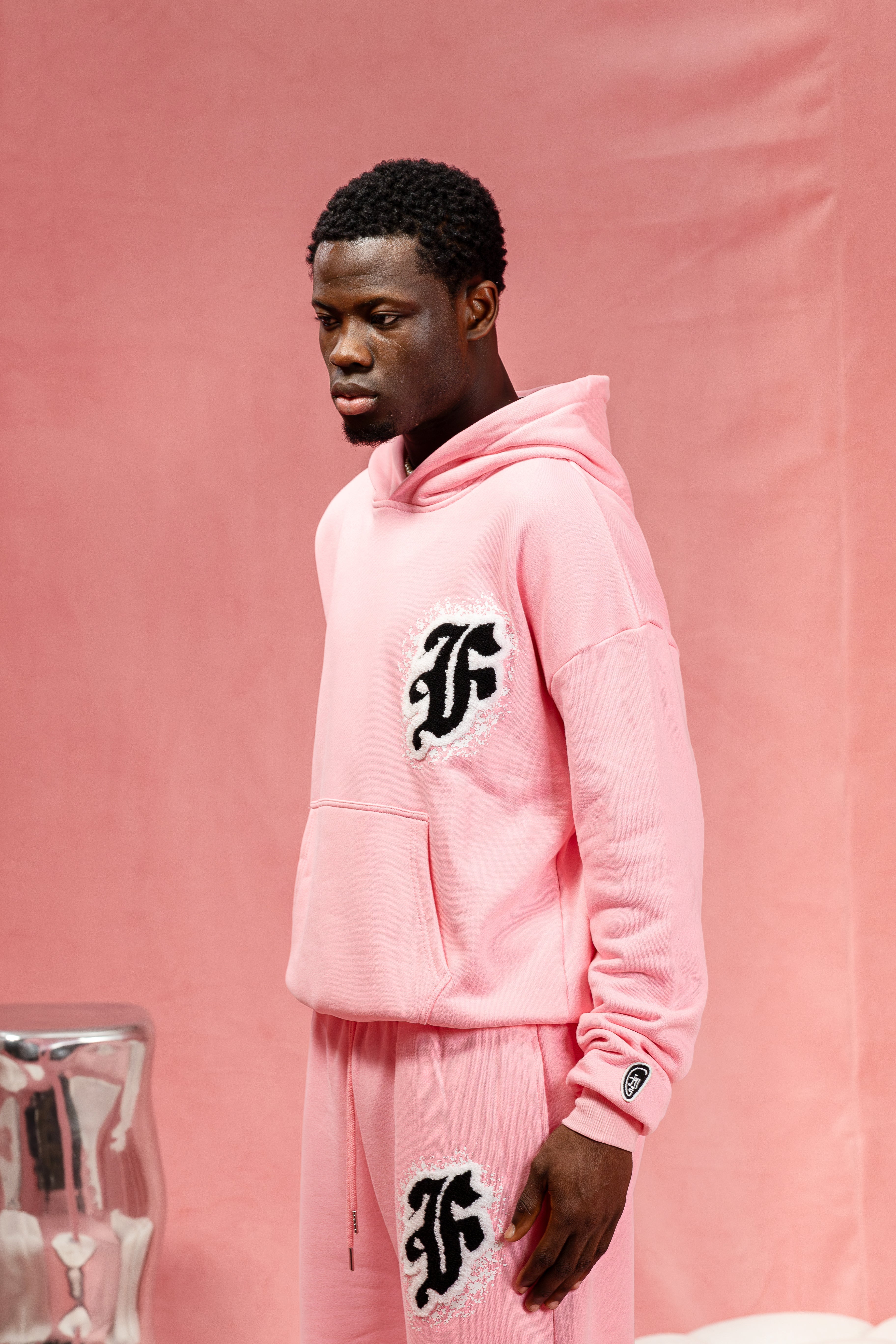 FACES F SPLASH HOODIE I BLUSH