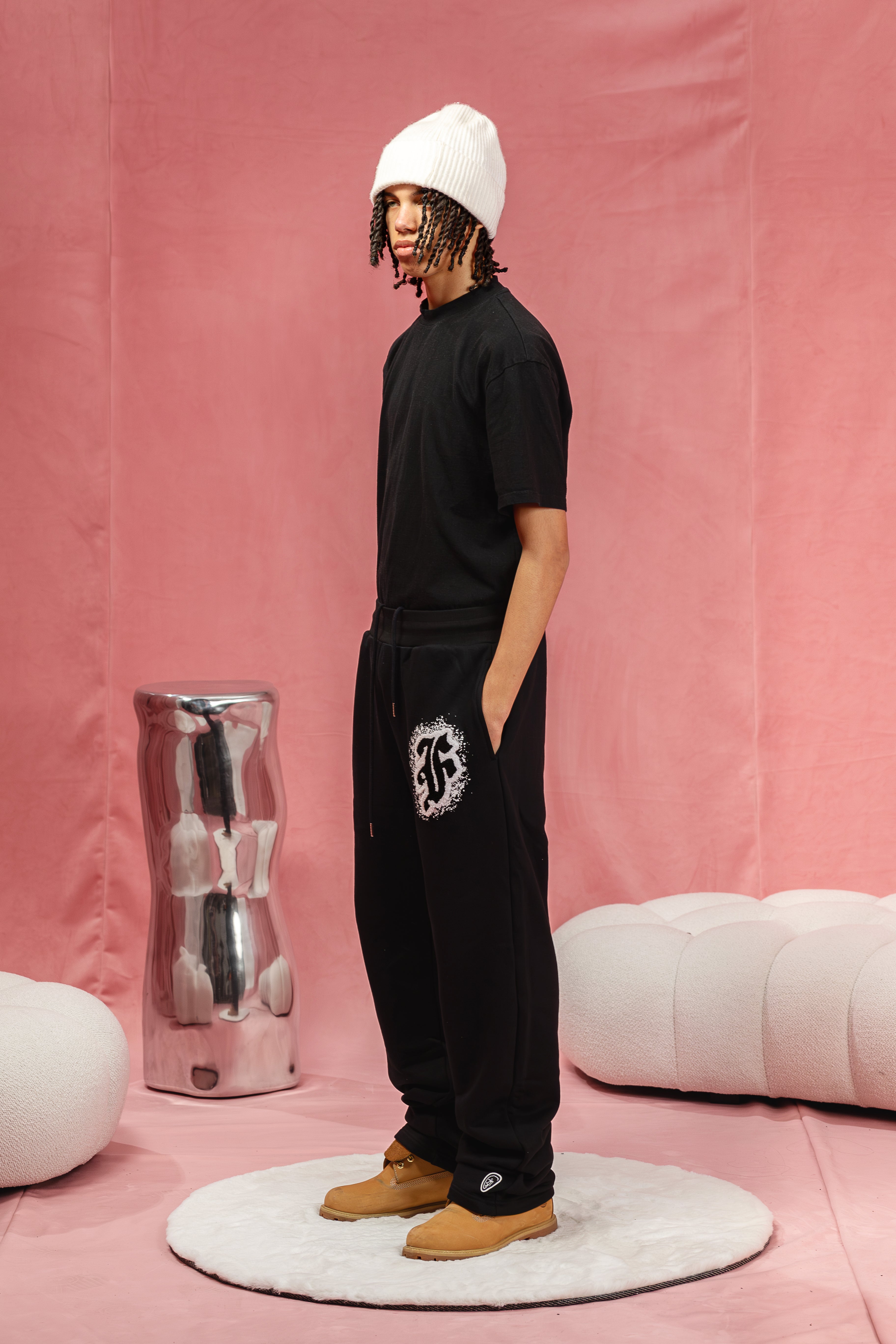 FACES F SPLASH PANTS I PITCH BLACK