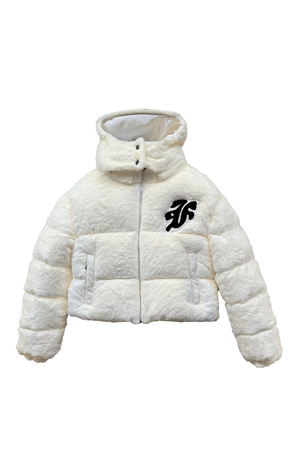FACES FUR WOMEN PUFFERJACKET I OFF WHITE