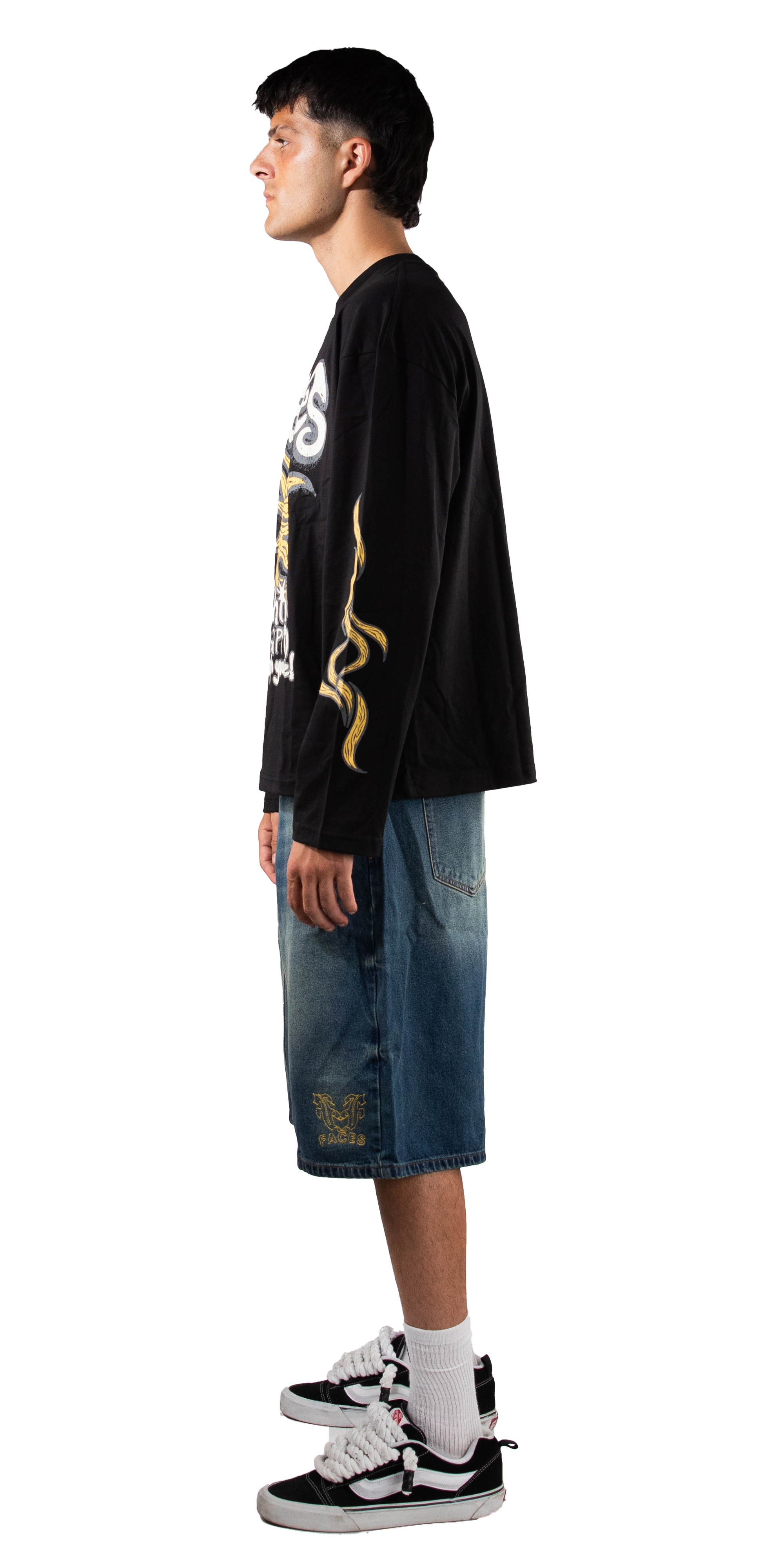 FACES VINTAGE SUNLIGHT LONGSLEEVE I BLACK