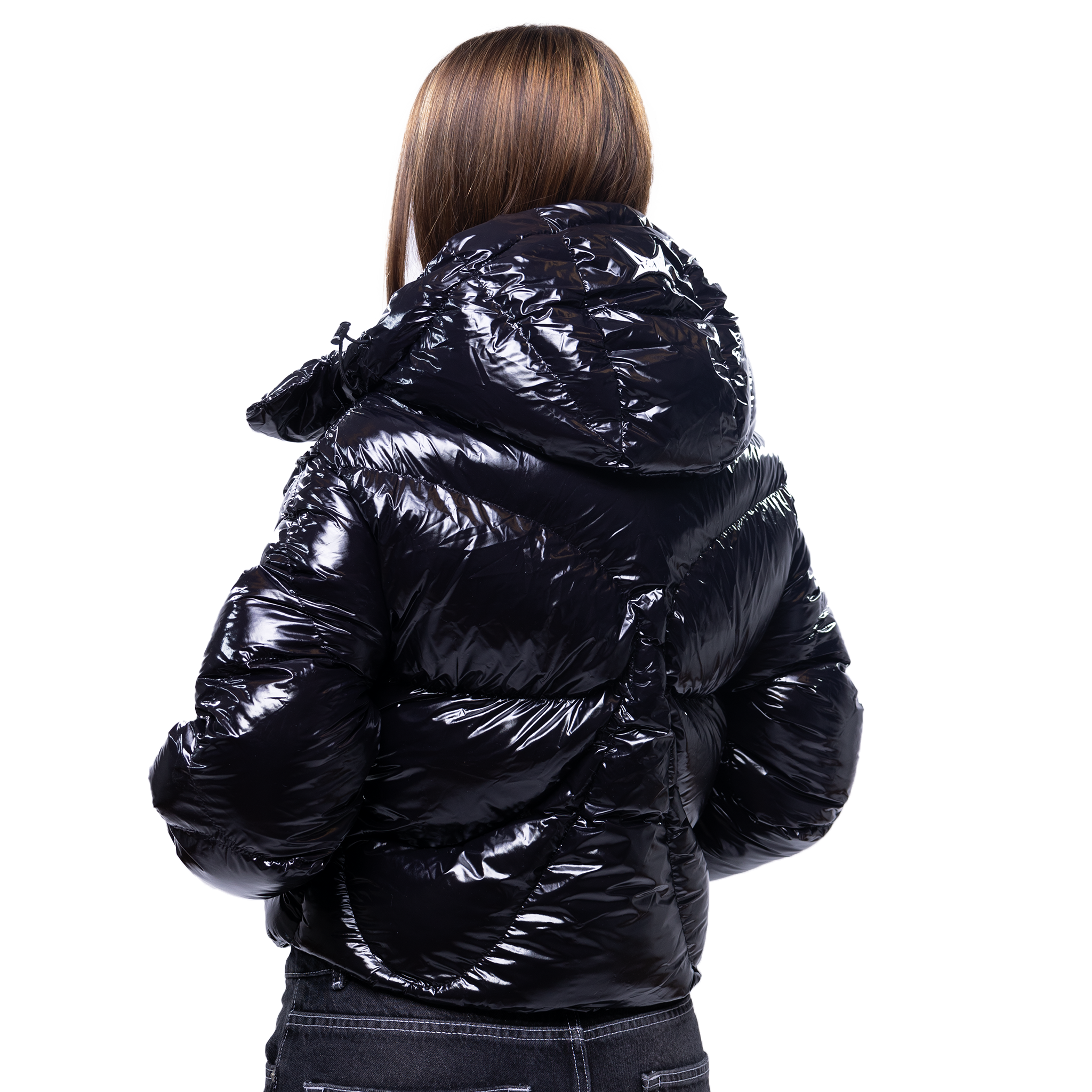 THE SPACESUIT WOMEN PUFFERJACKET I SHINY OBSIDIAN