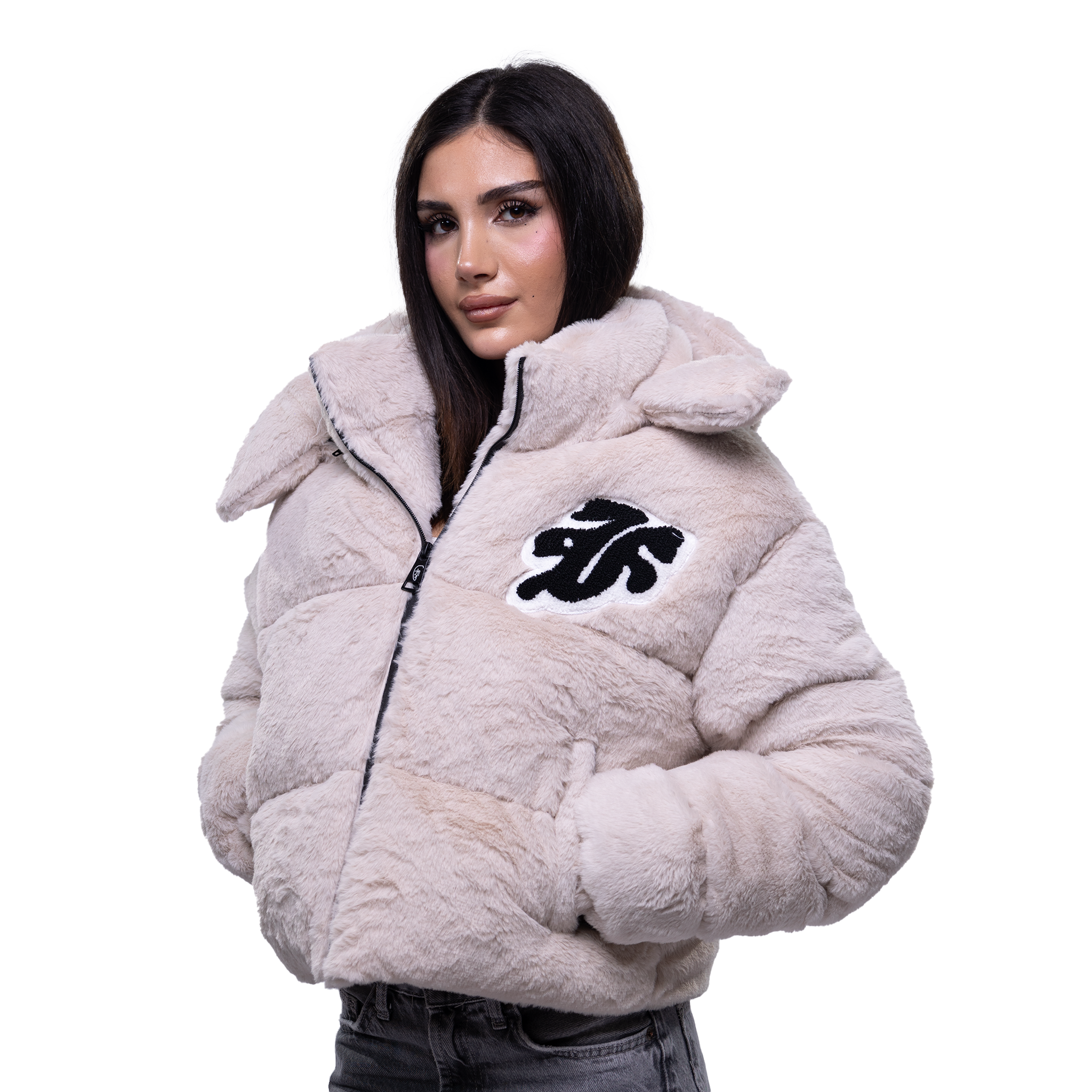 FACES FUR WOMEN PUFFERJACKET I CAPPUCCINO