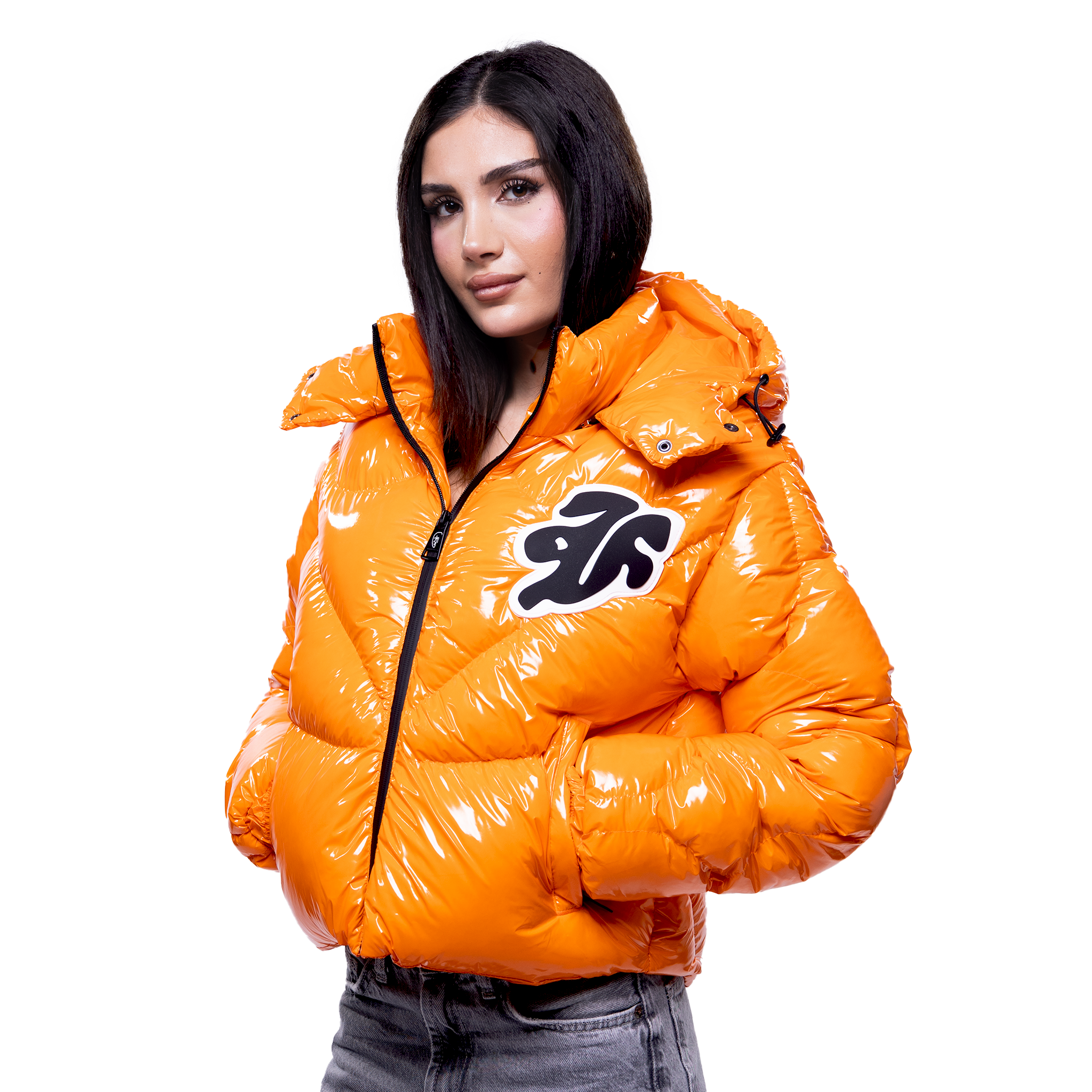 THE SPACESUIT WOMEN PUFFERJACKET I SHINY PUMPKIN