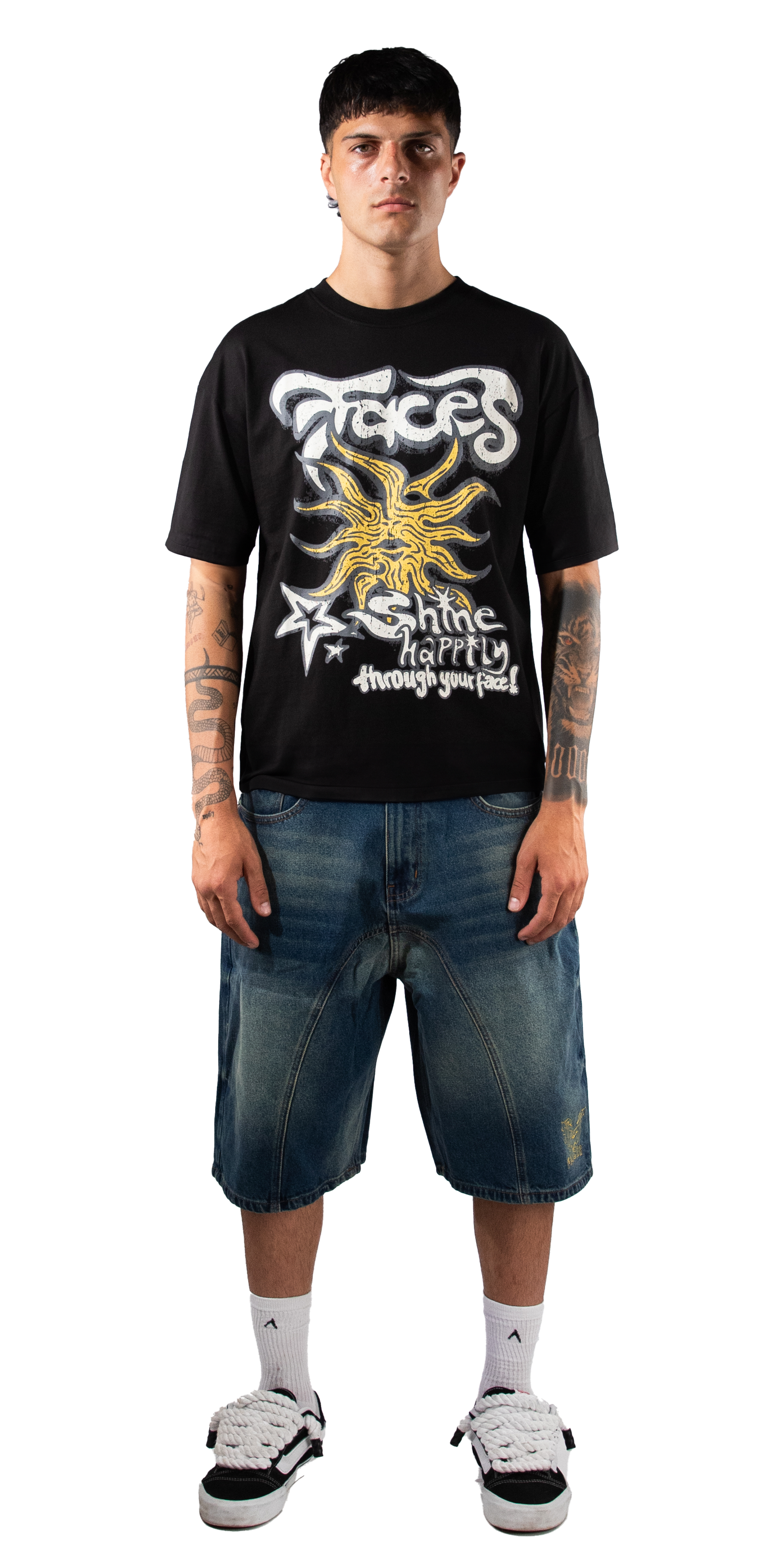 FACES VINTAGE SUNLIGHT SHIRT I BLACK
