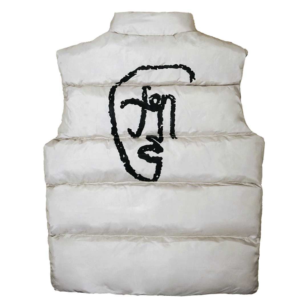 TURTLE BACK DOUBLE SIDED VEST - BEIGE