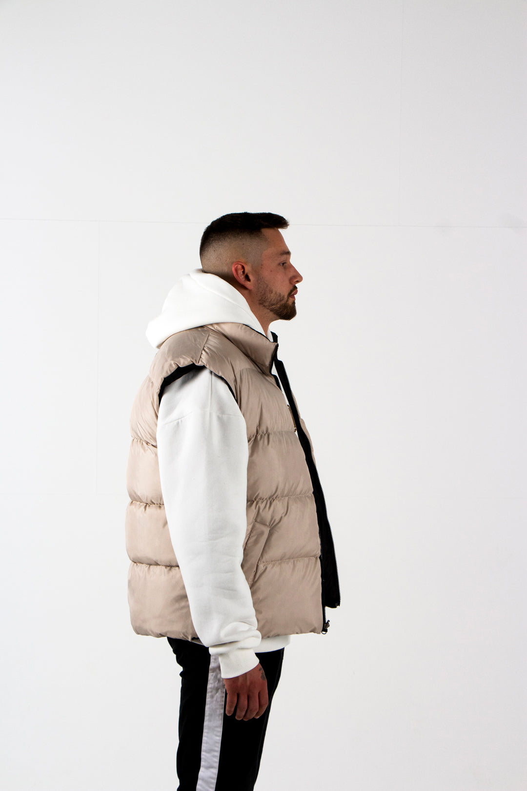 Beige Puffer Vest