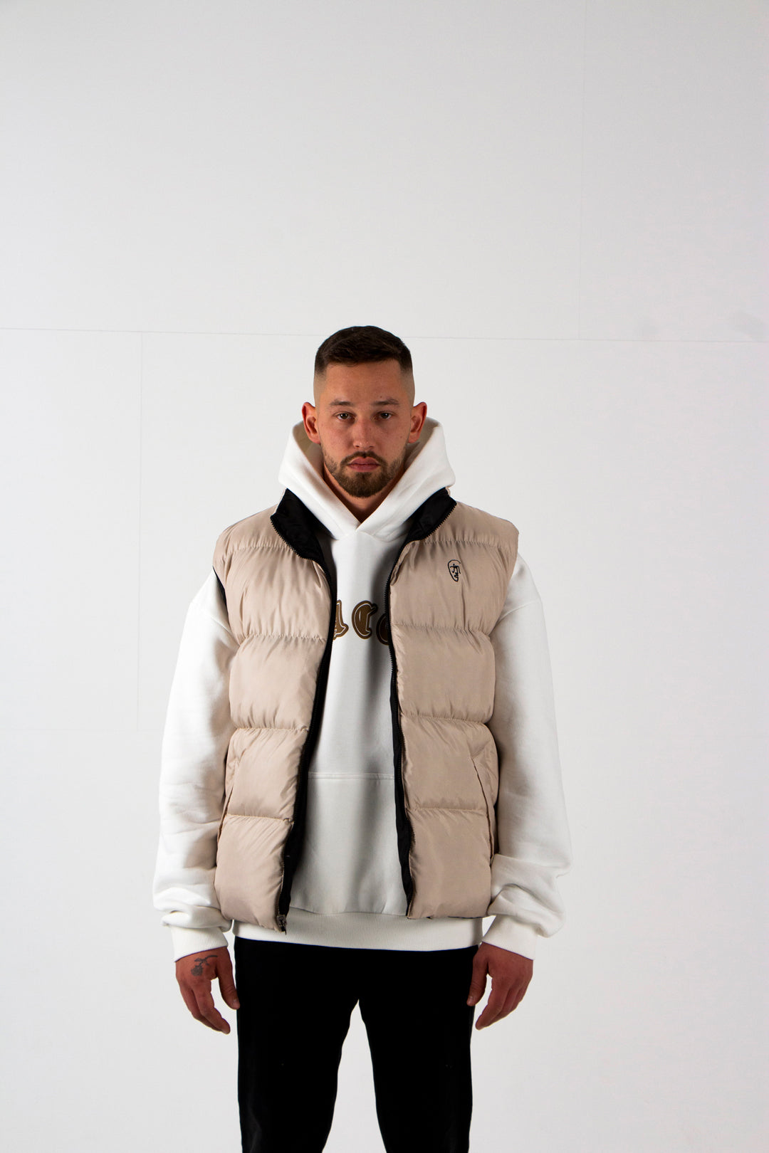 Beige Puffer Vest