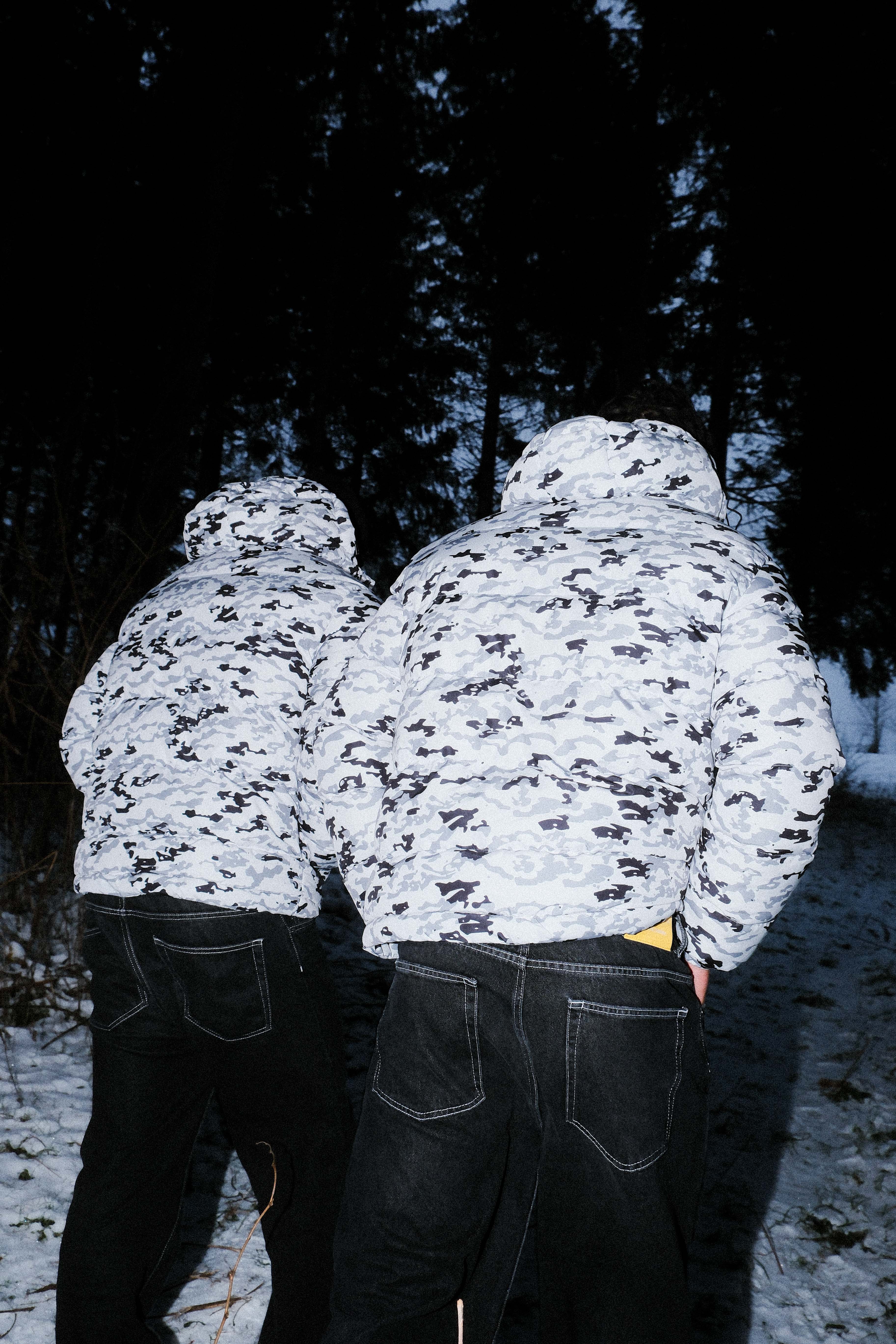 FACES CAMOUFLAGE PUFFERJACKET I SNOW CAMO