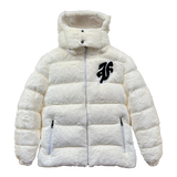 FACES FUR PUFFERJACKET I OFF WHITE