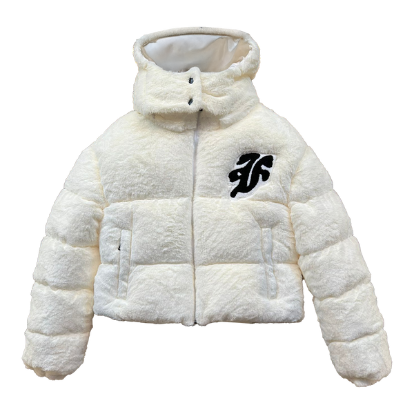 FACES FUR WOMEN PUFFERJACKET I OFF WHITE