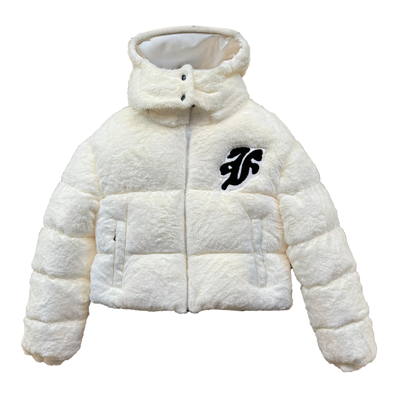 FACES FUR WOMEN PUFFERJACKET I OFF WHITE