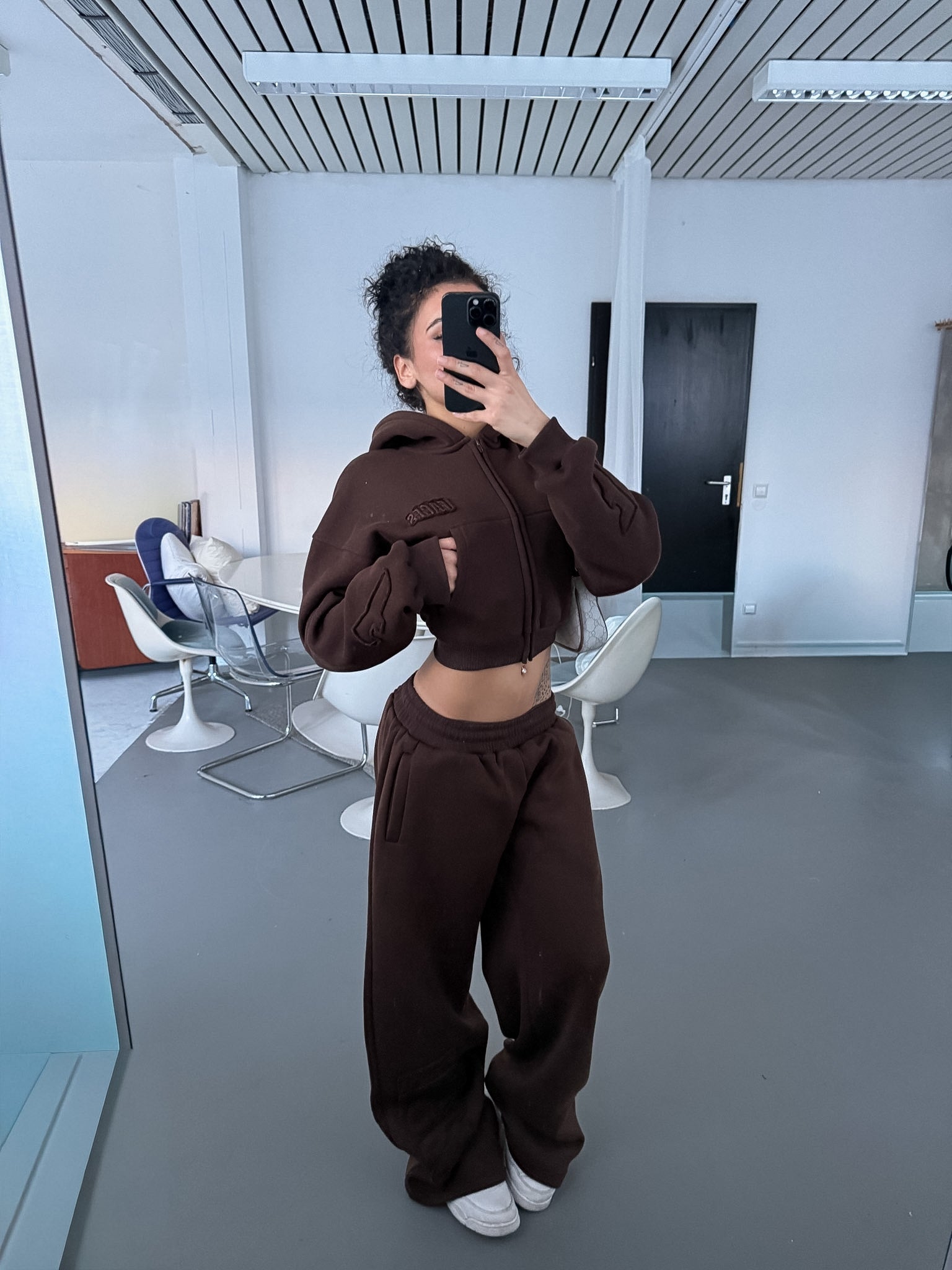 FACES CLOUDED WOMEN ZIPPER I CHOCOLATE