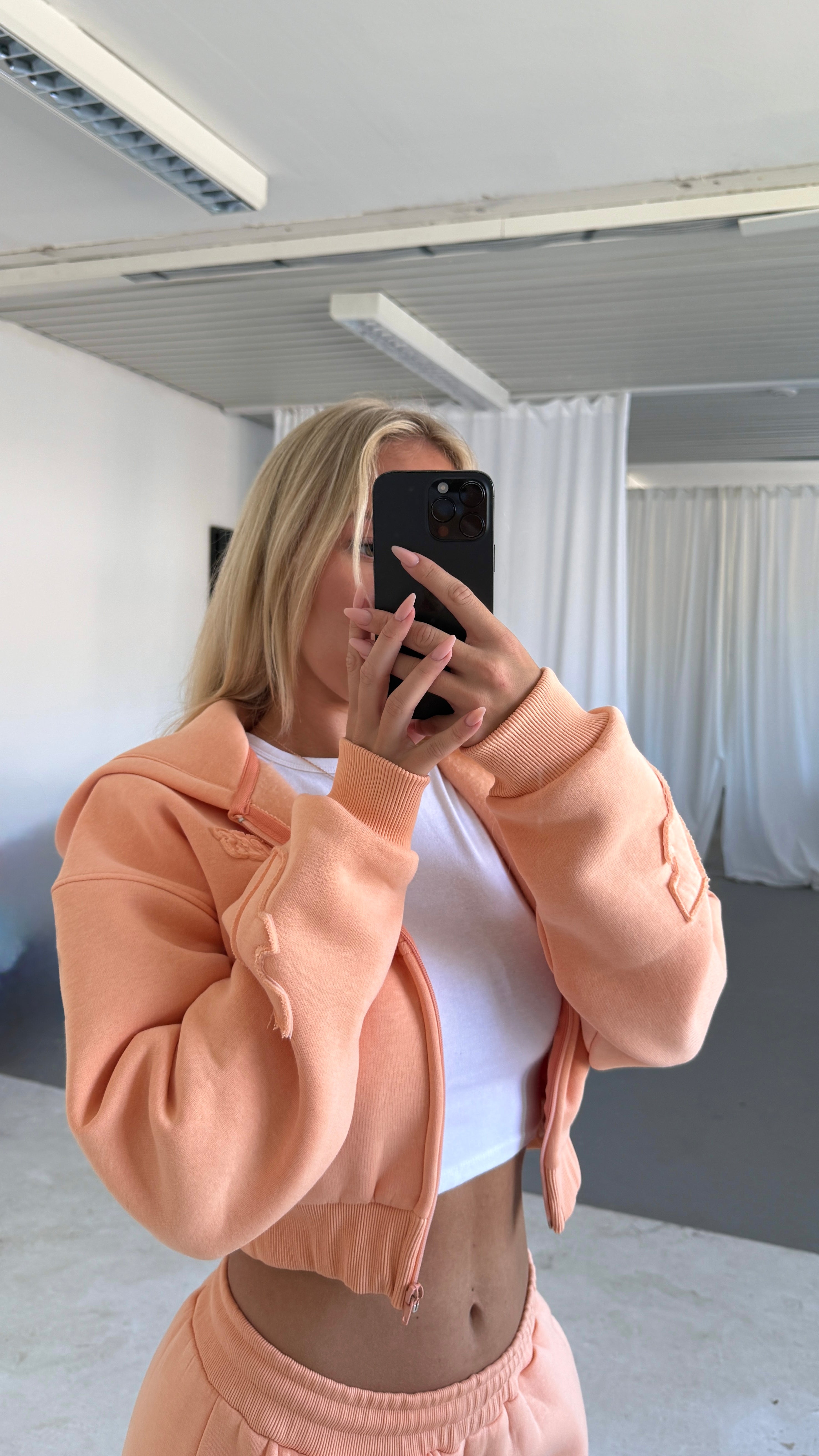 FACES CLOUDED™ WOMEN ZIPPER I MIAMI PEACH