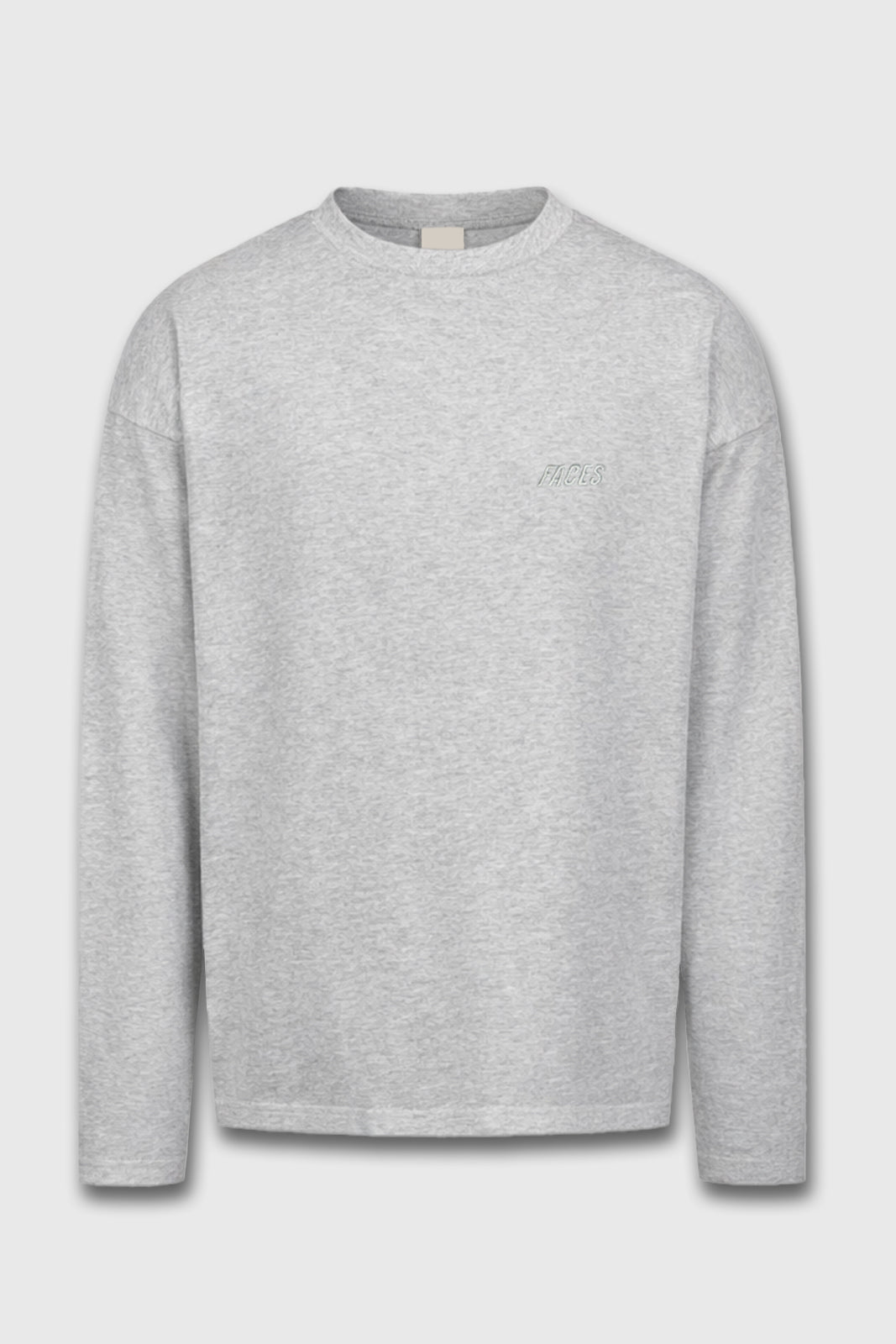 FACES CLOUDED™ LONGSLEEVE I SNOW GREY