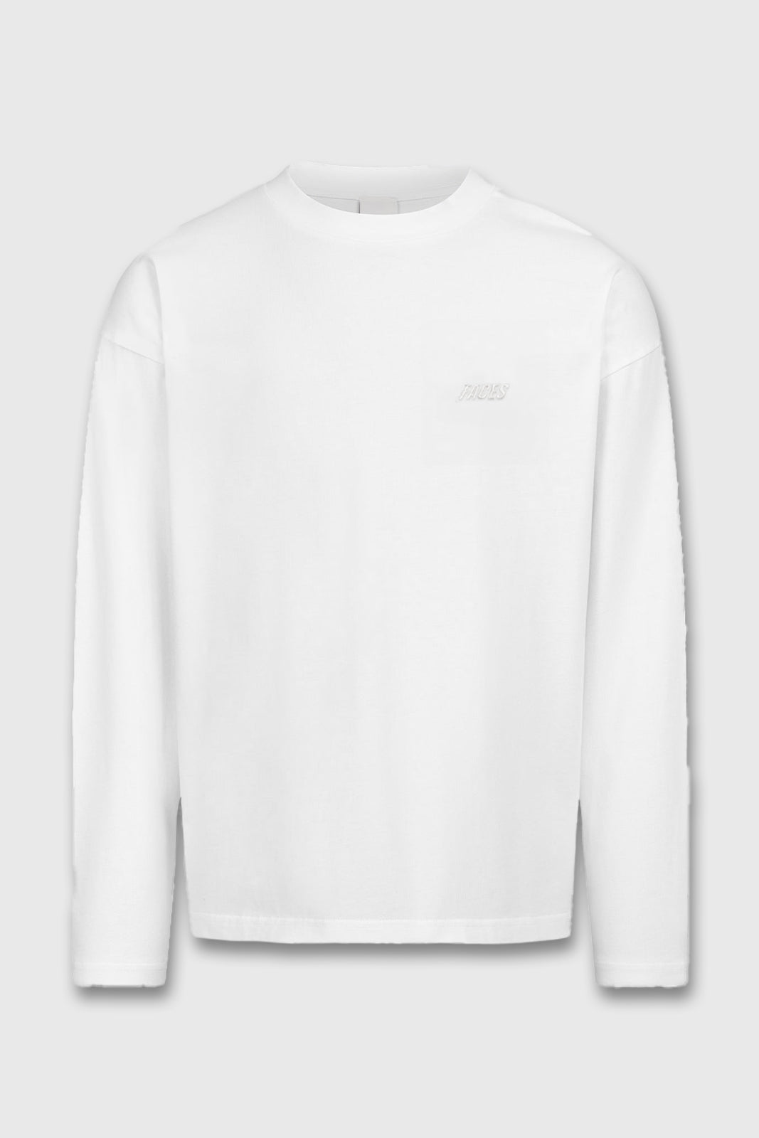 FACES CLOUDED™ LONGSLEEVE I SNOW WHITE