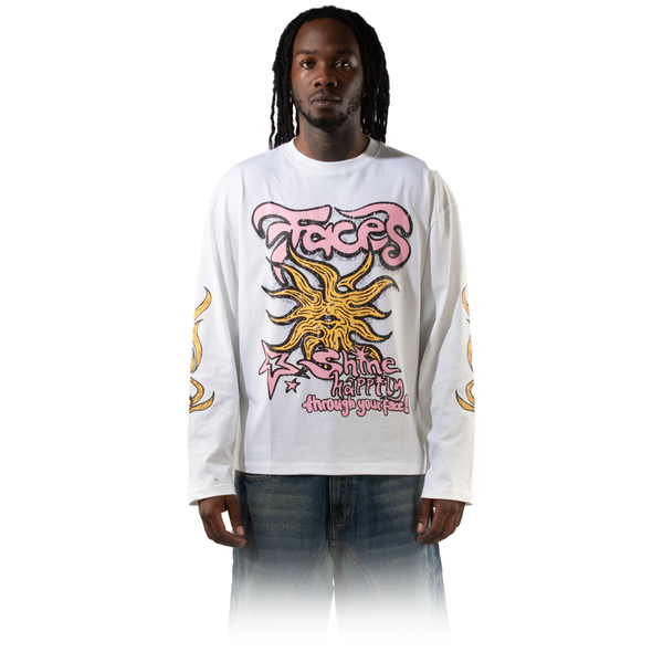 FACES VINTAGE SUNLIGHT LONGSLEEVE I CREAM