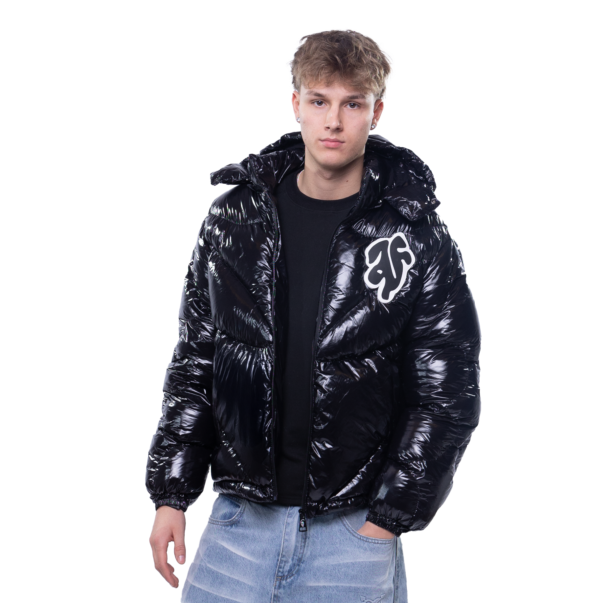 THE SPACESUIT PUFFERJACKET I SHINY OBSIDIAN